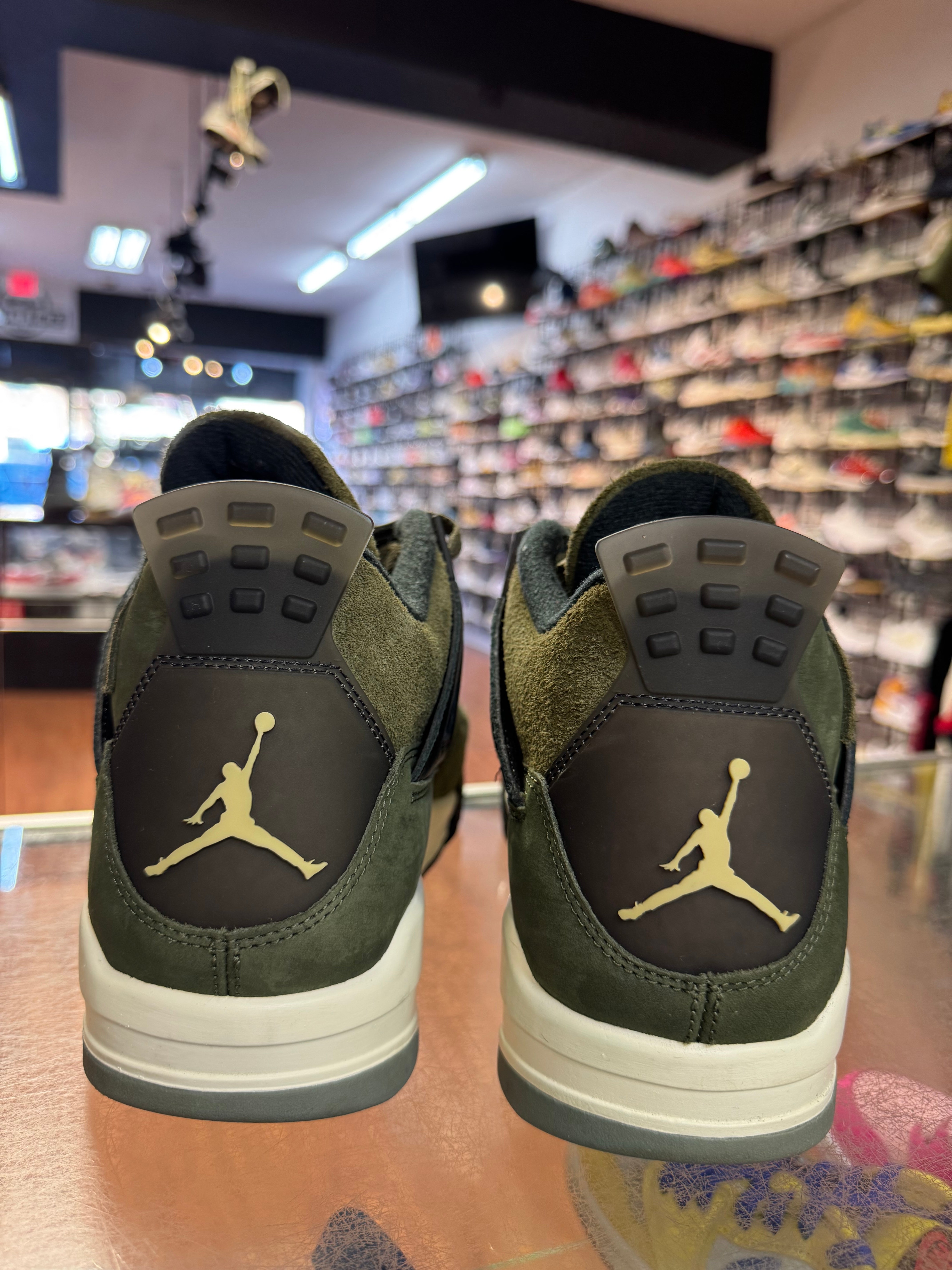 Size 13 Air Jordan 4 Craft "Olive"