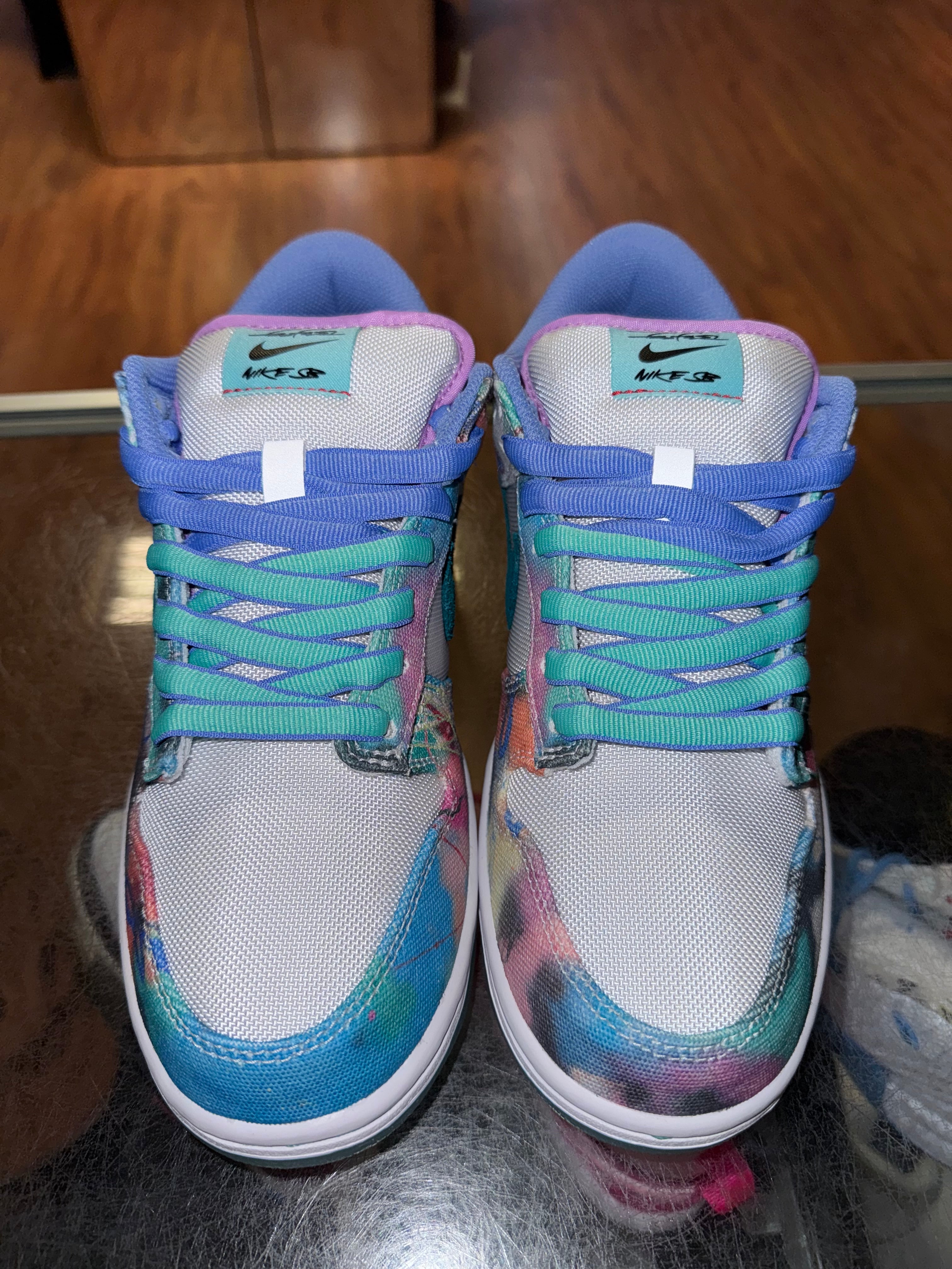 Size 7.5 Dunk Low SB Futura “Bleached Aqua” Brand New