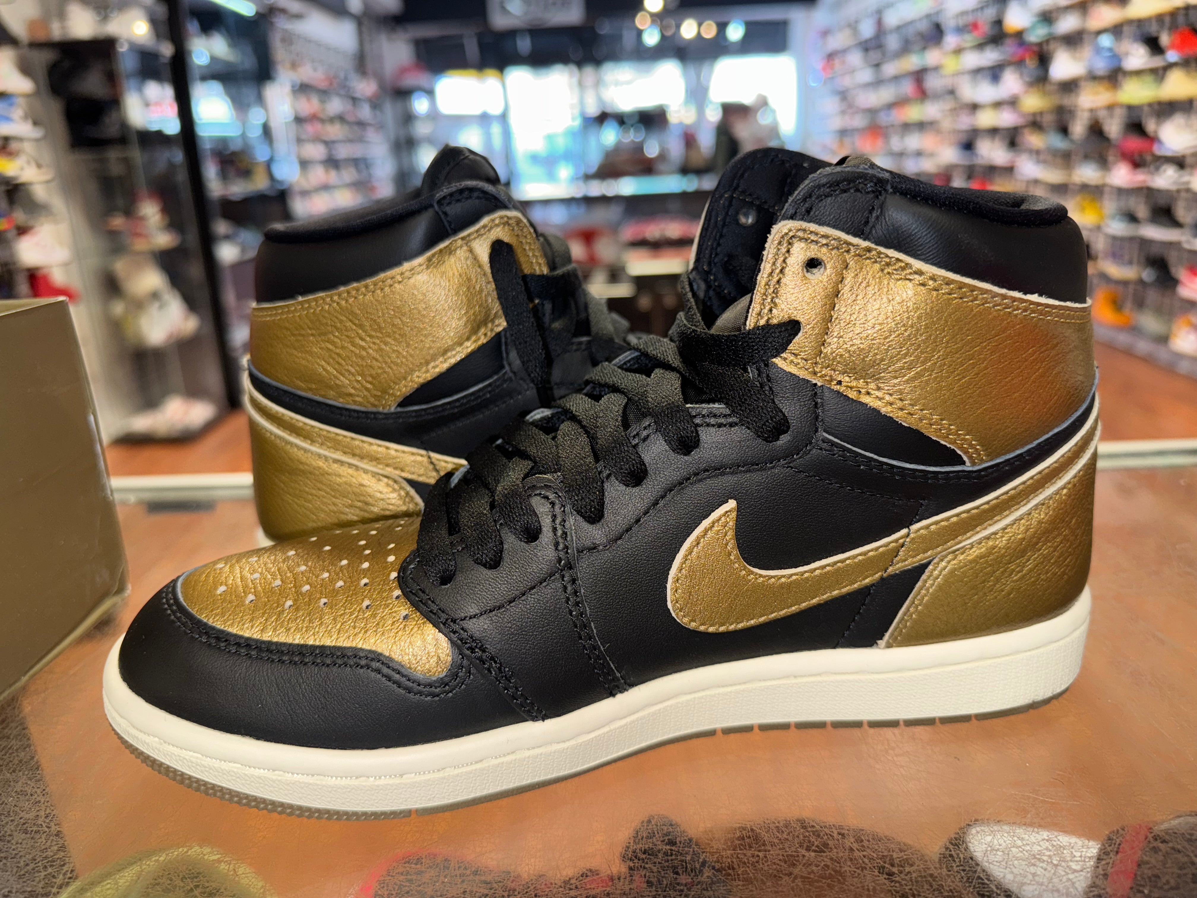 Size 8 Air Jordan 1 "Metallic Gold" Worn 1x