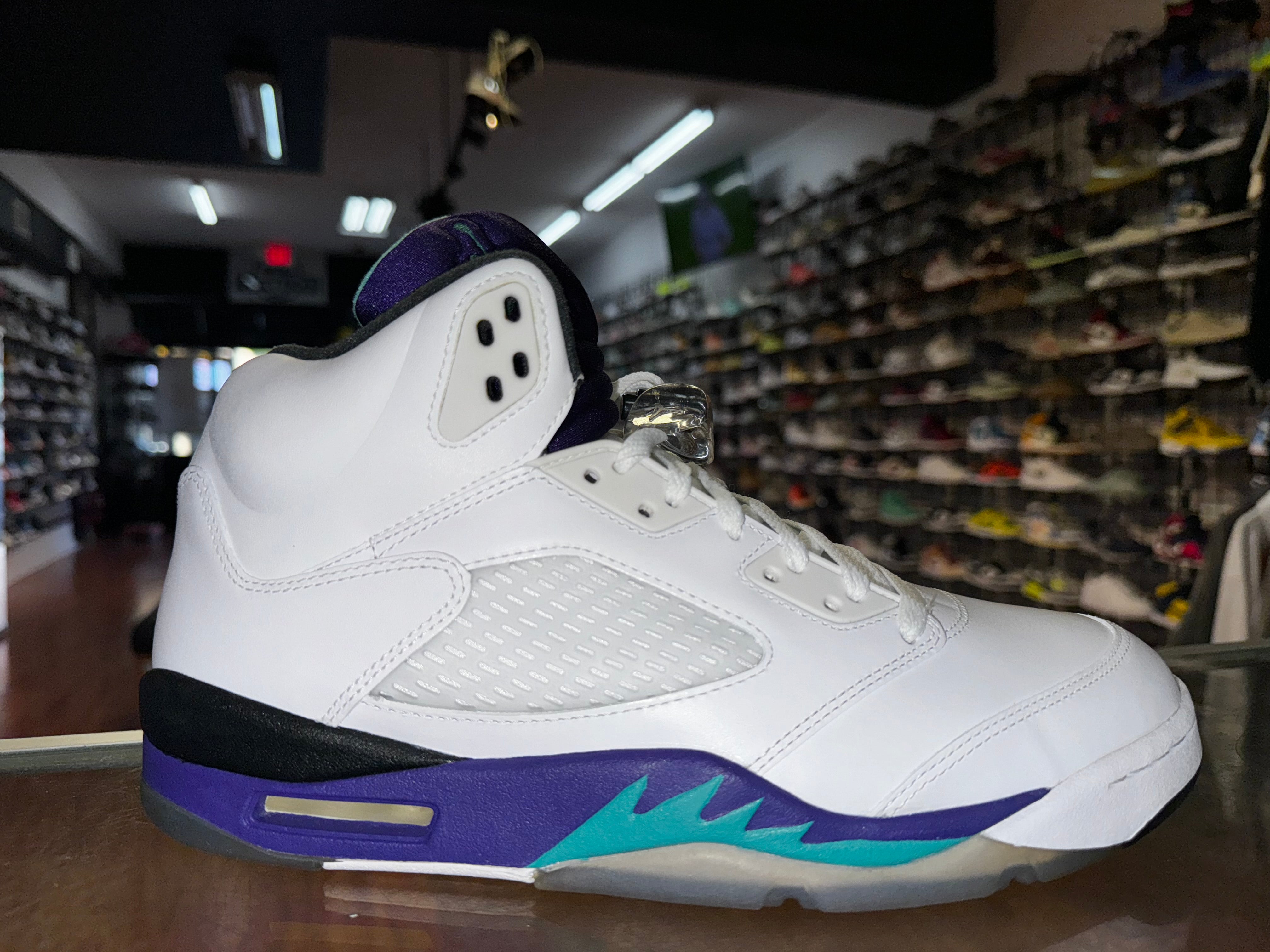 Size 10 Air Jordan 5 "White Grape"