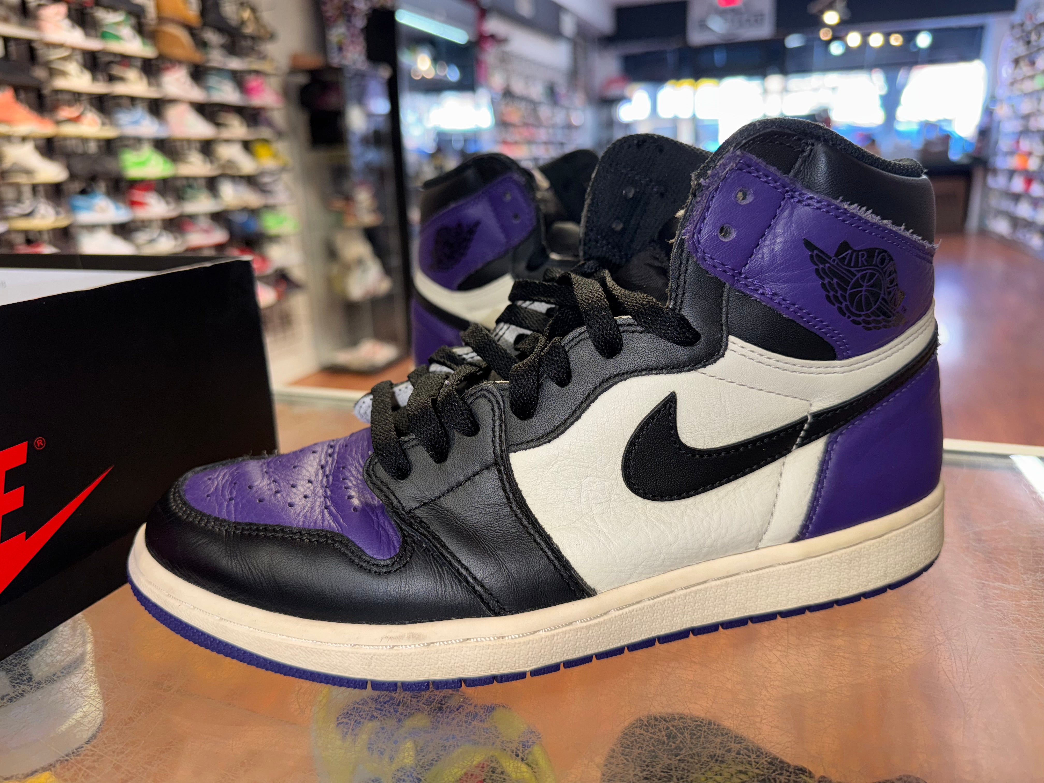 Size 9.5 Air Jordan 1 “Court Purple”