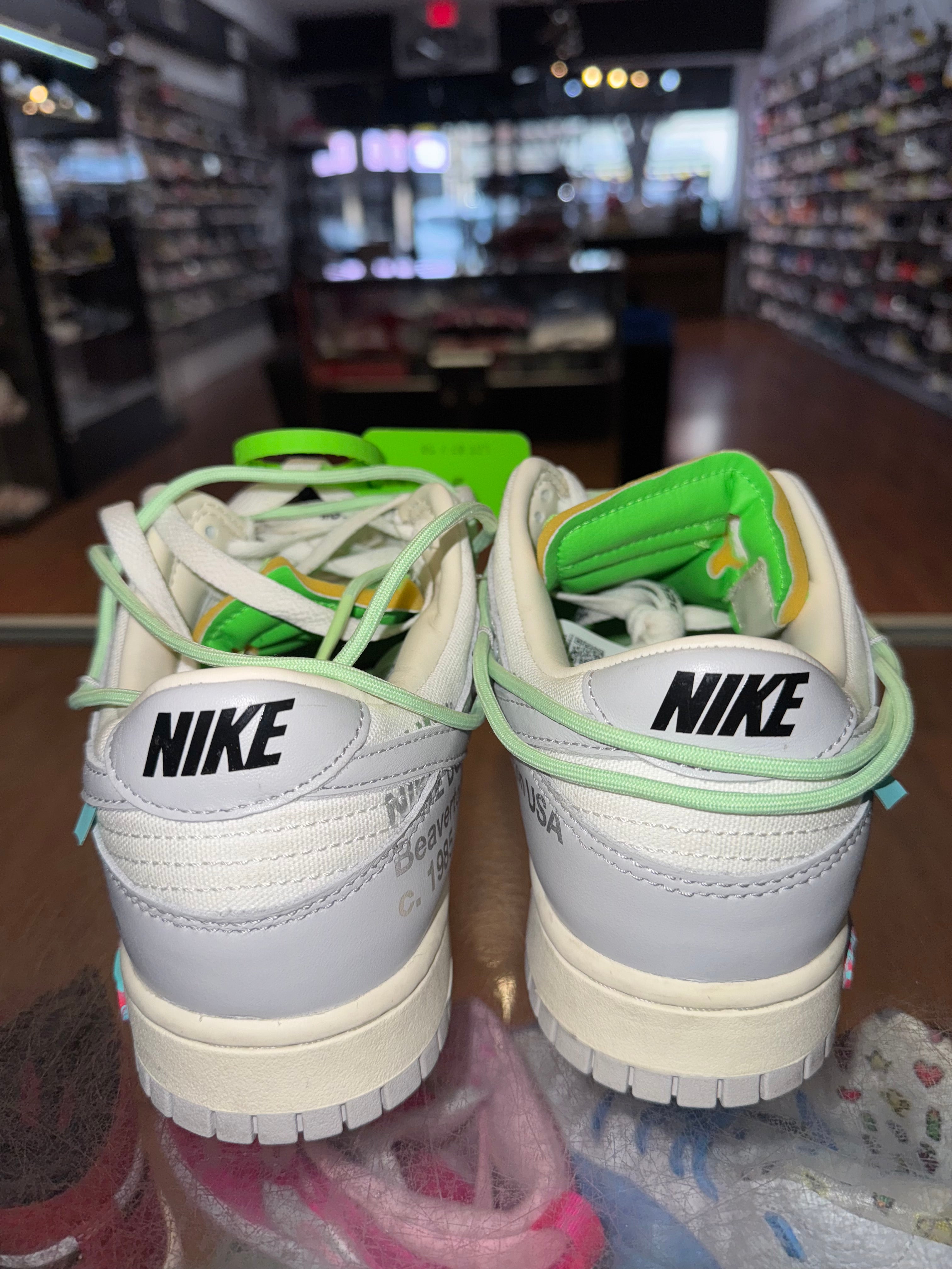 Size 9 Dunk Low Off White "Lot 7"