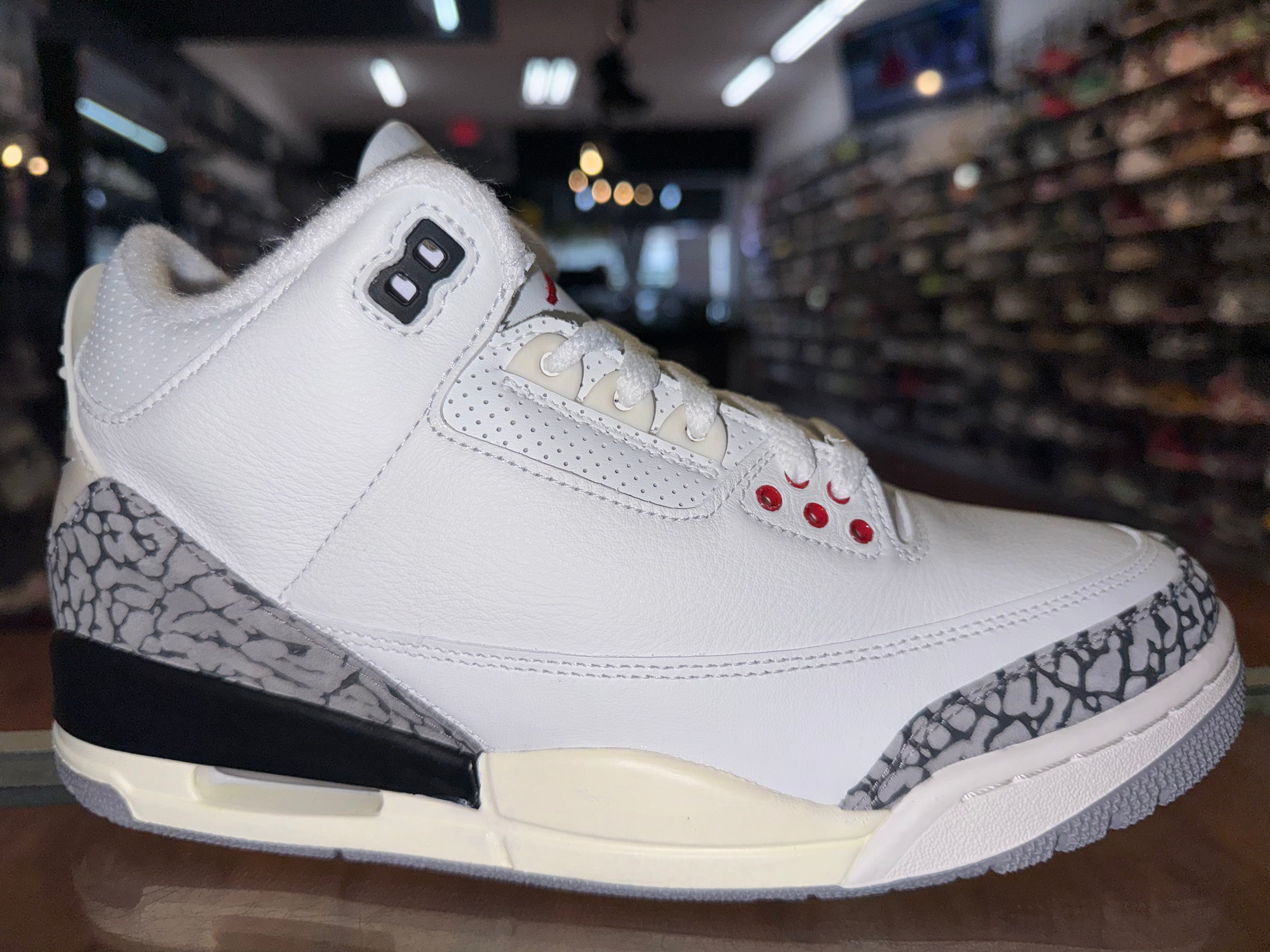 Size 8 Air Jordan 3 Reimagined “White Cement” Brand New