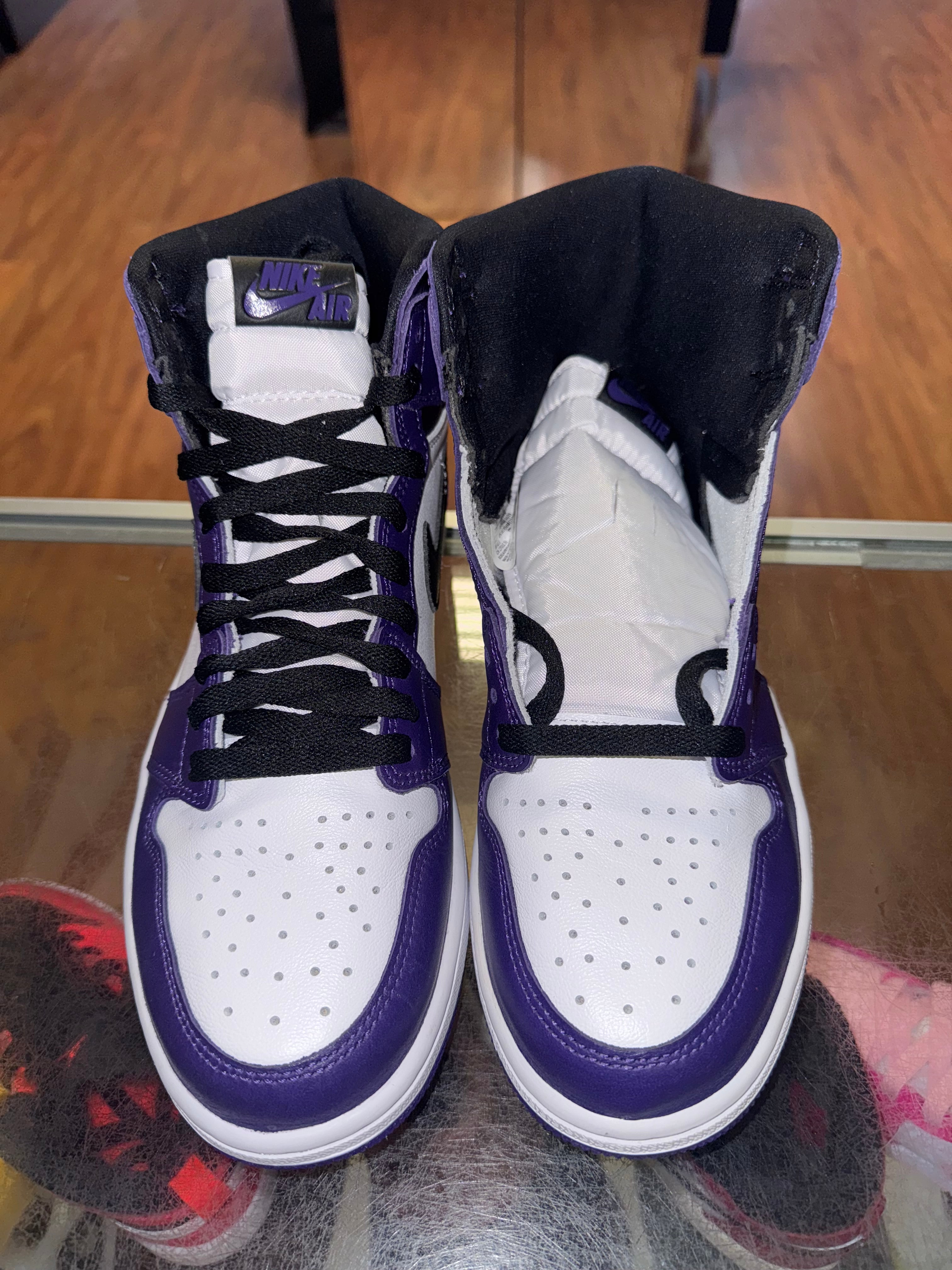 Size 9 Air Jordan 1 "Court Purple 2.0"