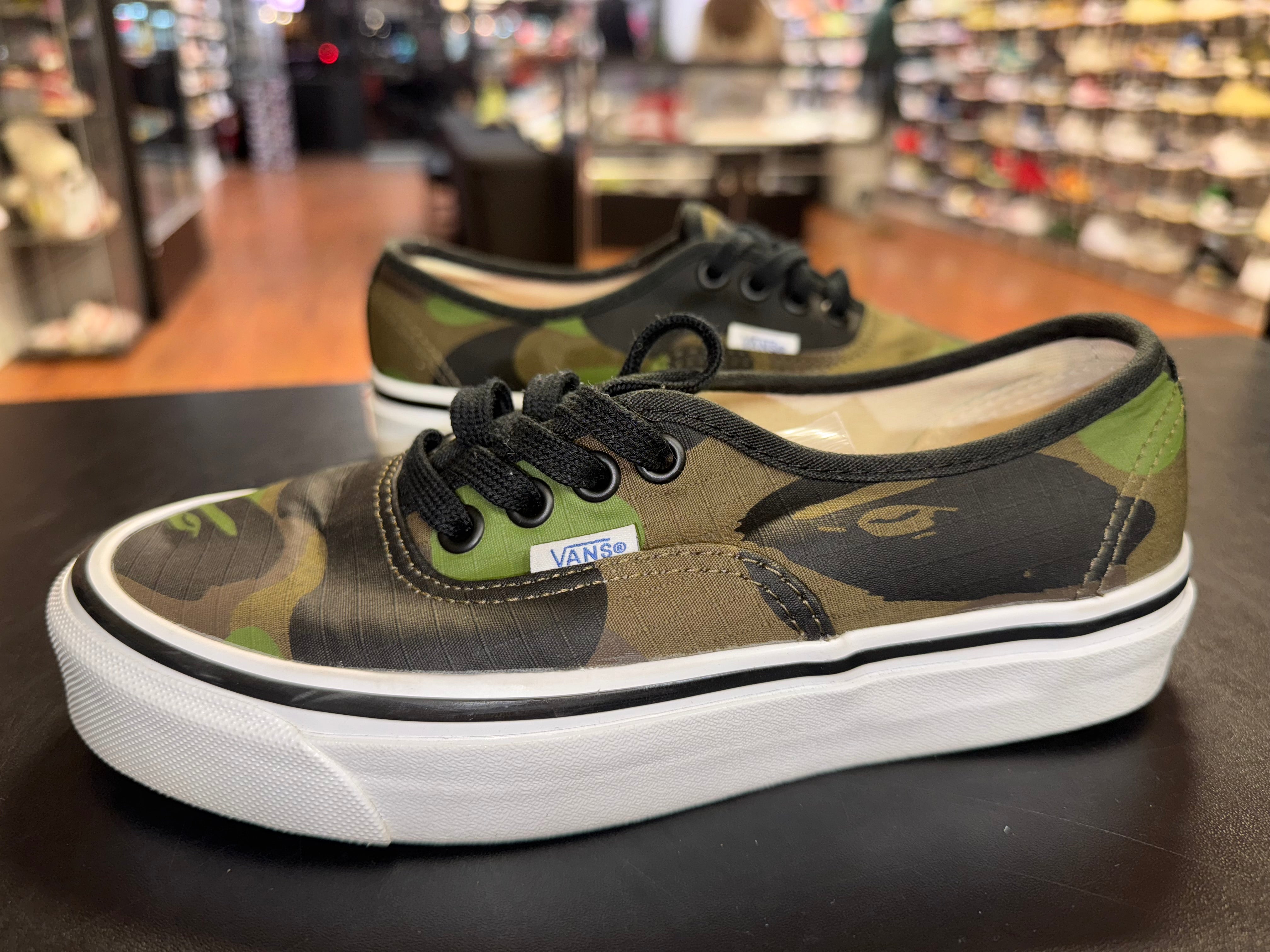 Size 4 Vans x Bape Authentic 44 DX “Camo”