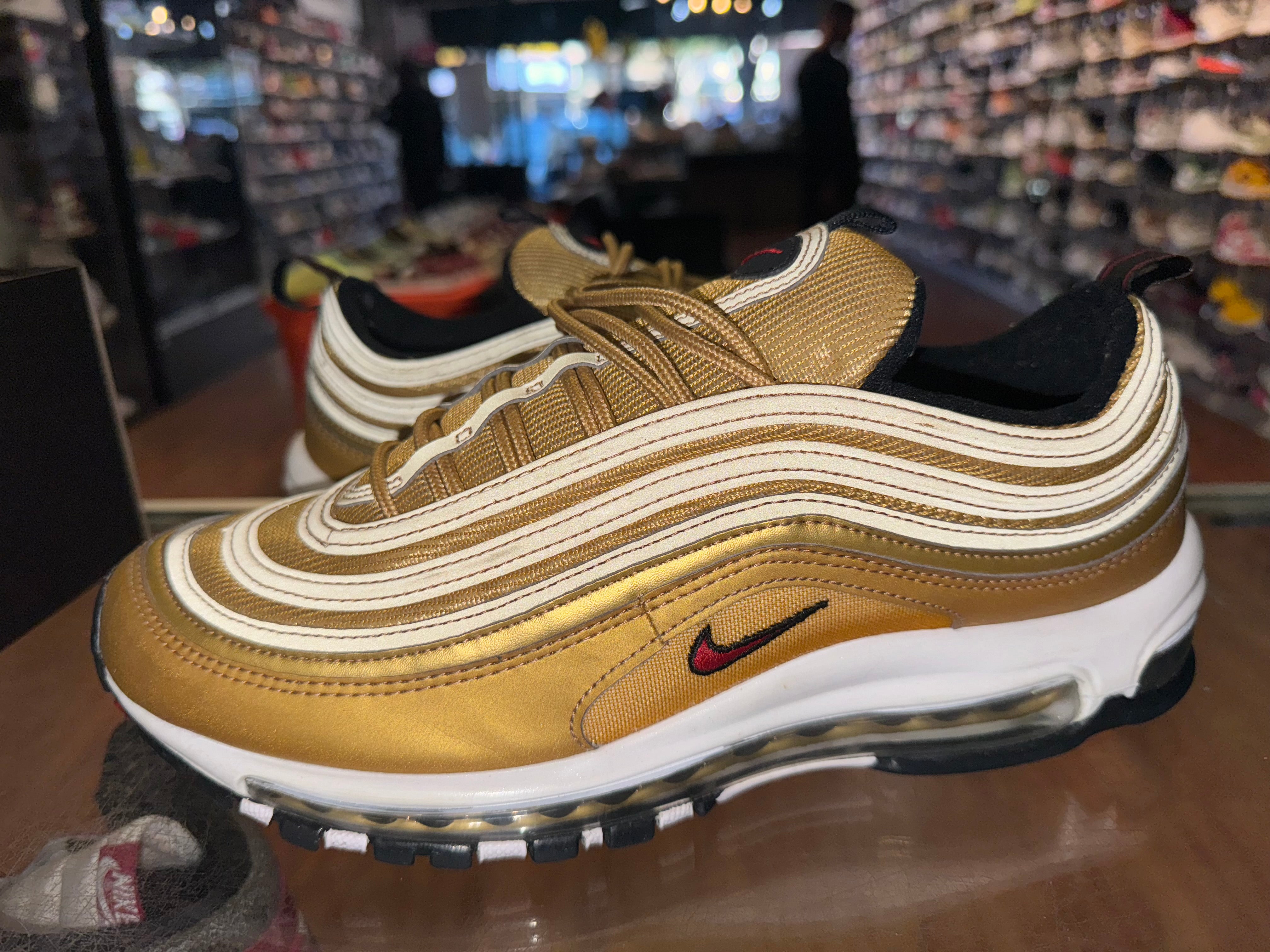 Size 9.5 (11W) Air Max 97 “Metallic Gold”