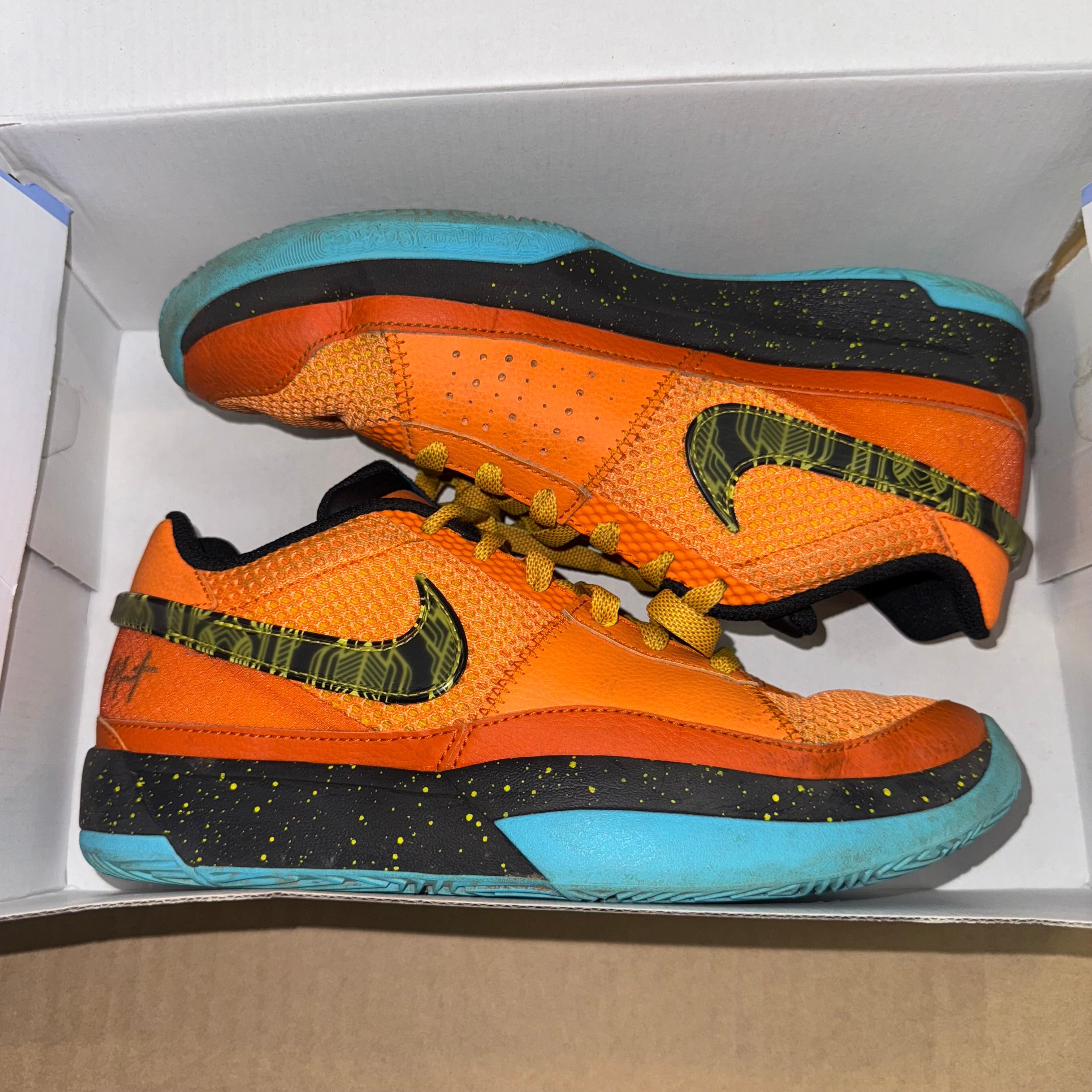 Size 6y Nike JA 1 "Bright Mango"