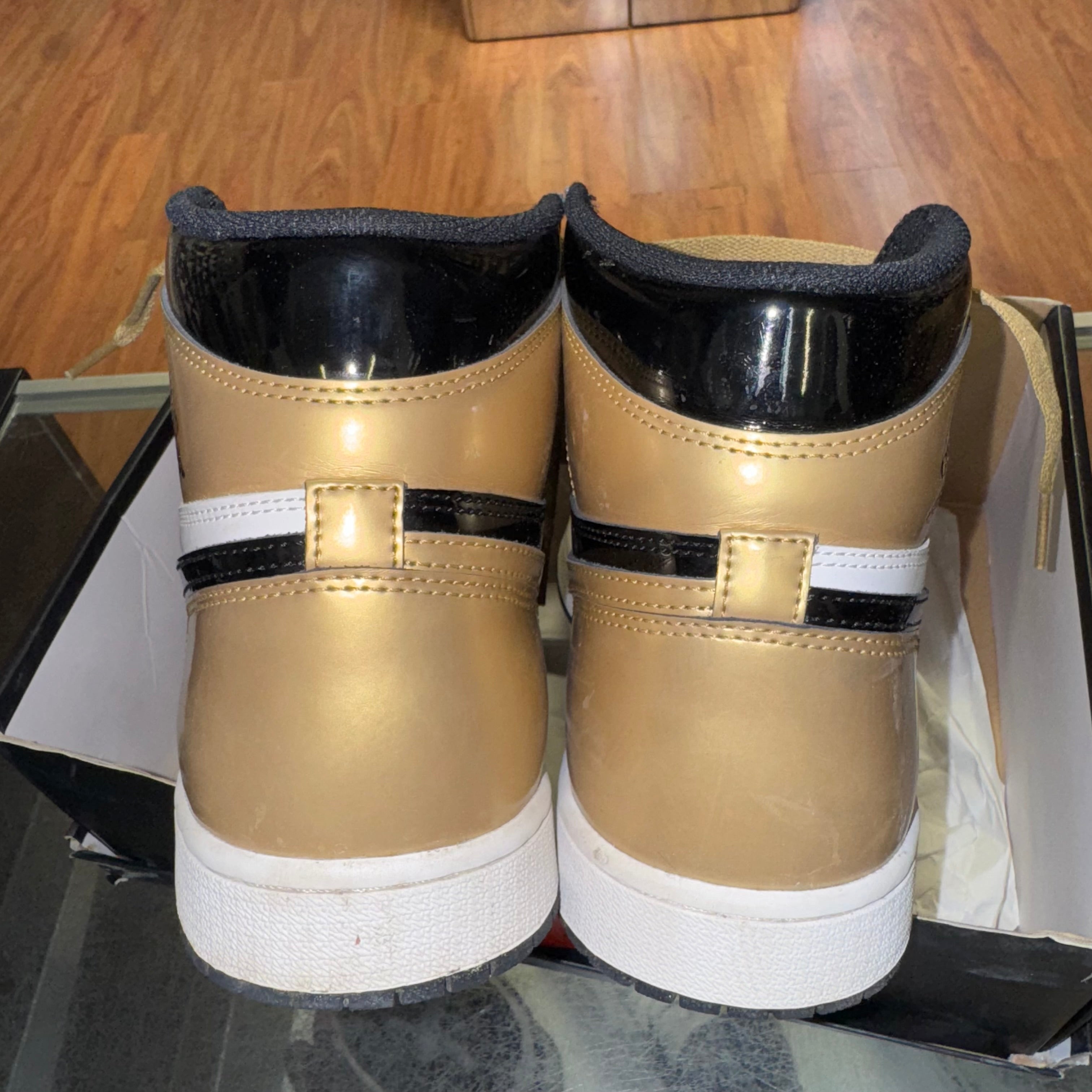 Size 9.5 Air Jordan 1 "Gold Toe"