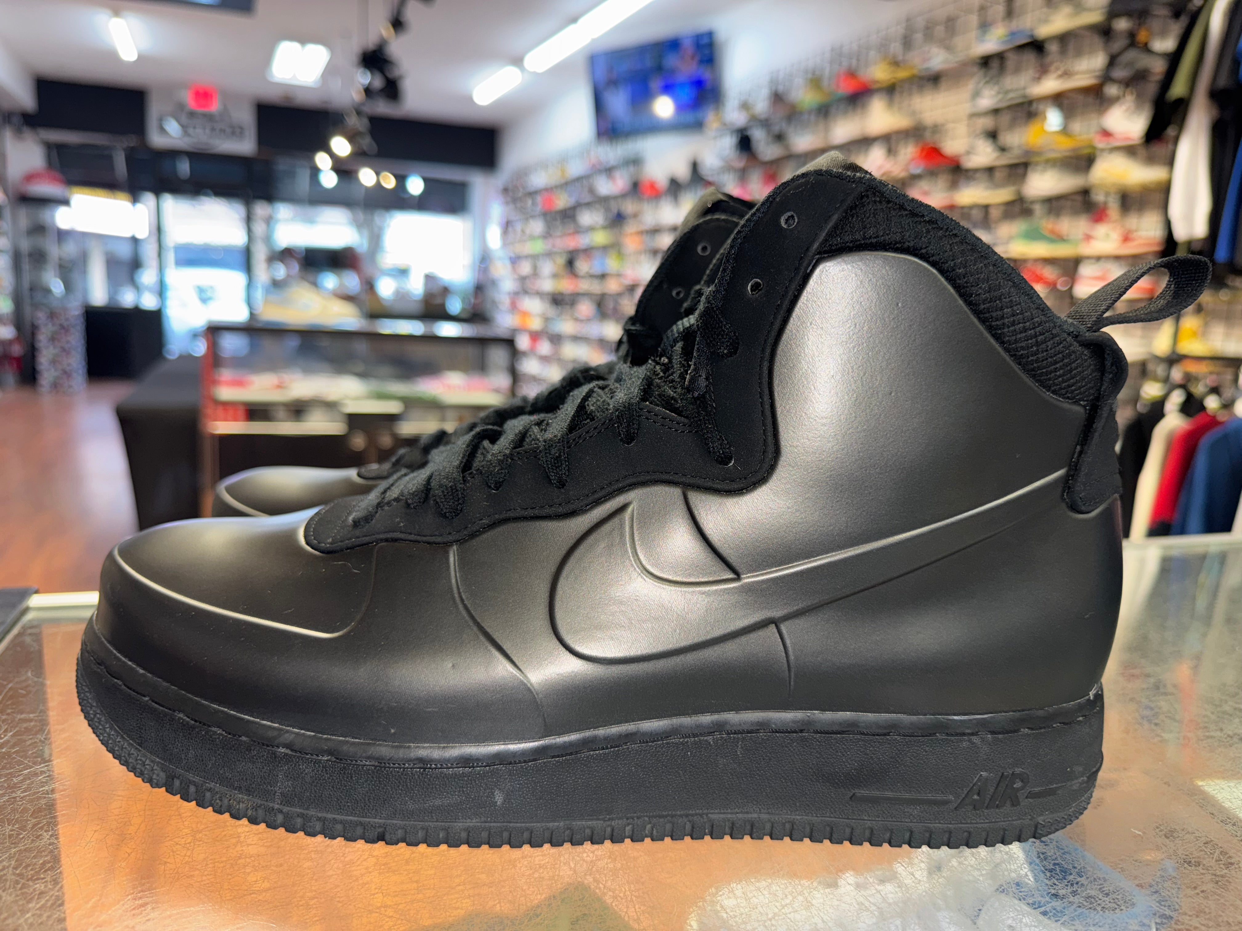 Size 12 Air Force 1 Foamposite Cup "Triple Black"