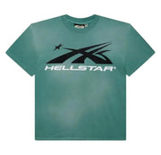 Small Hellstar Gel Sport Logo T-Shirt "Green" Brand New