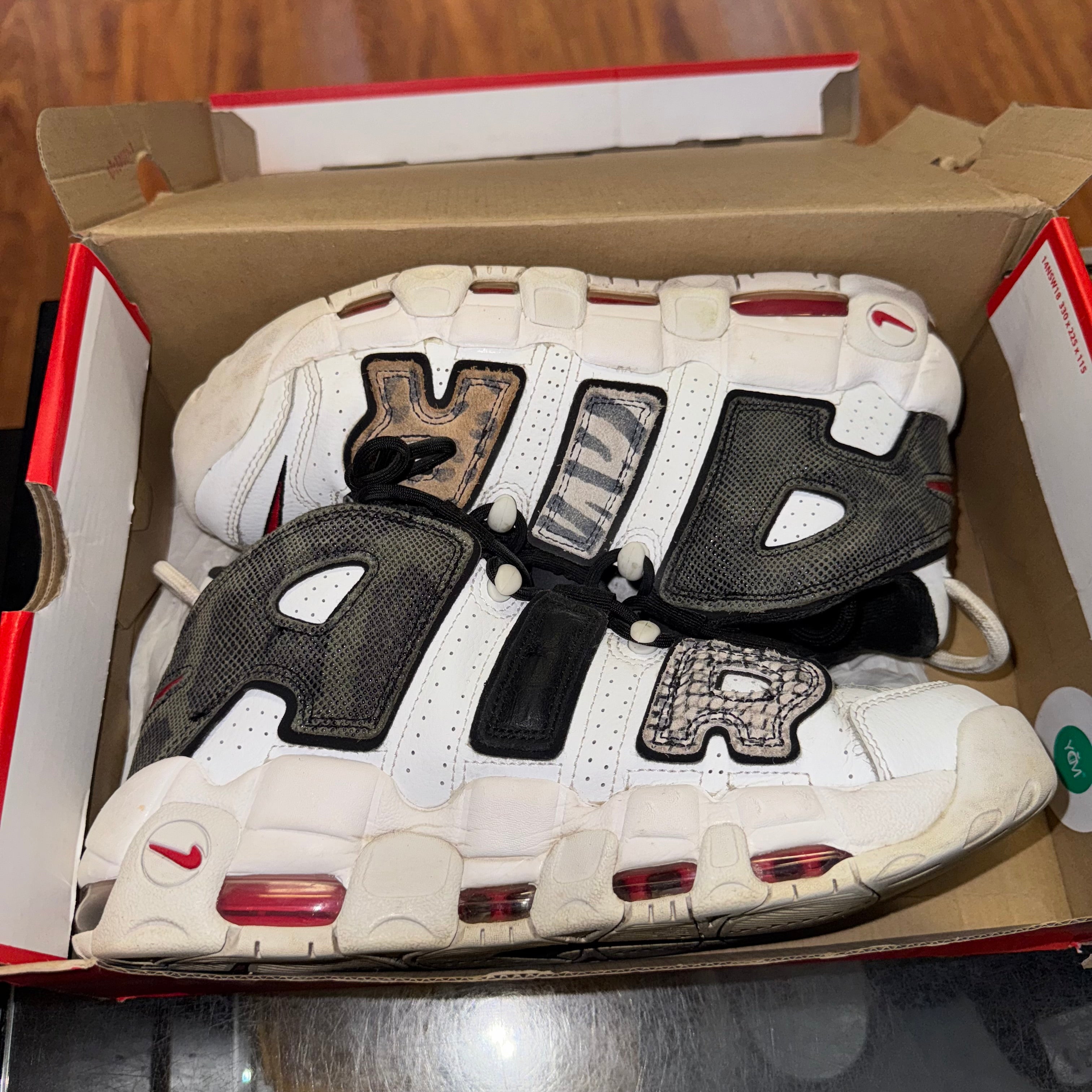 Size 8.5 Air More Uptempo 96 "Animal Instinct"