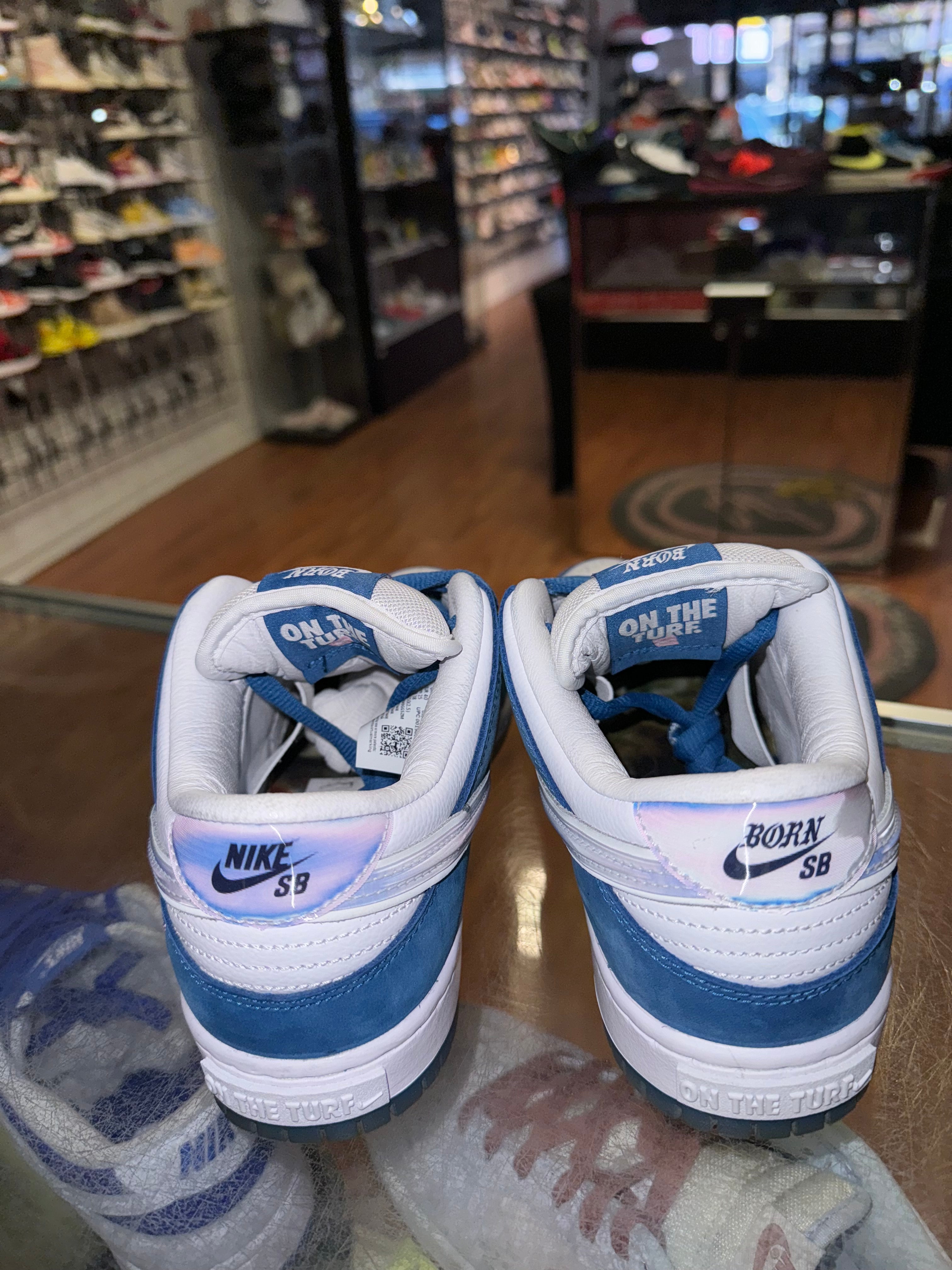 Size 7 Dunk Low SB “Born x Raised”