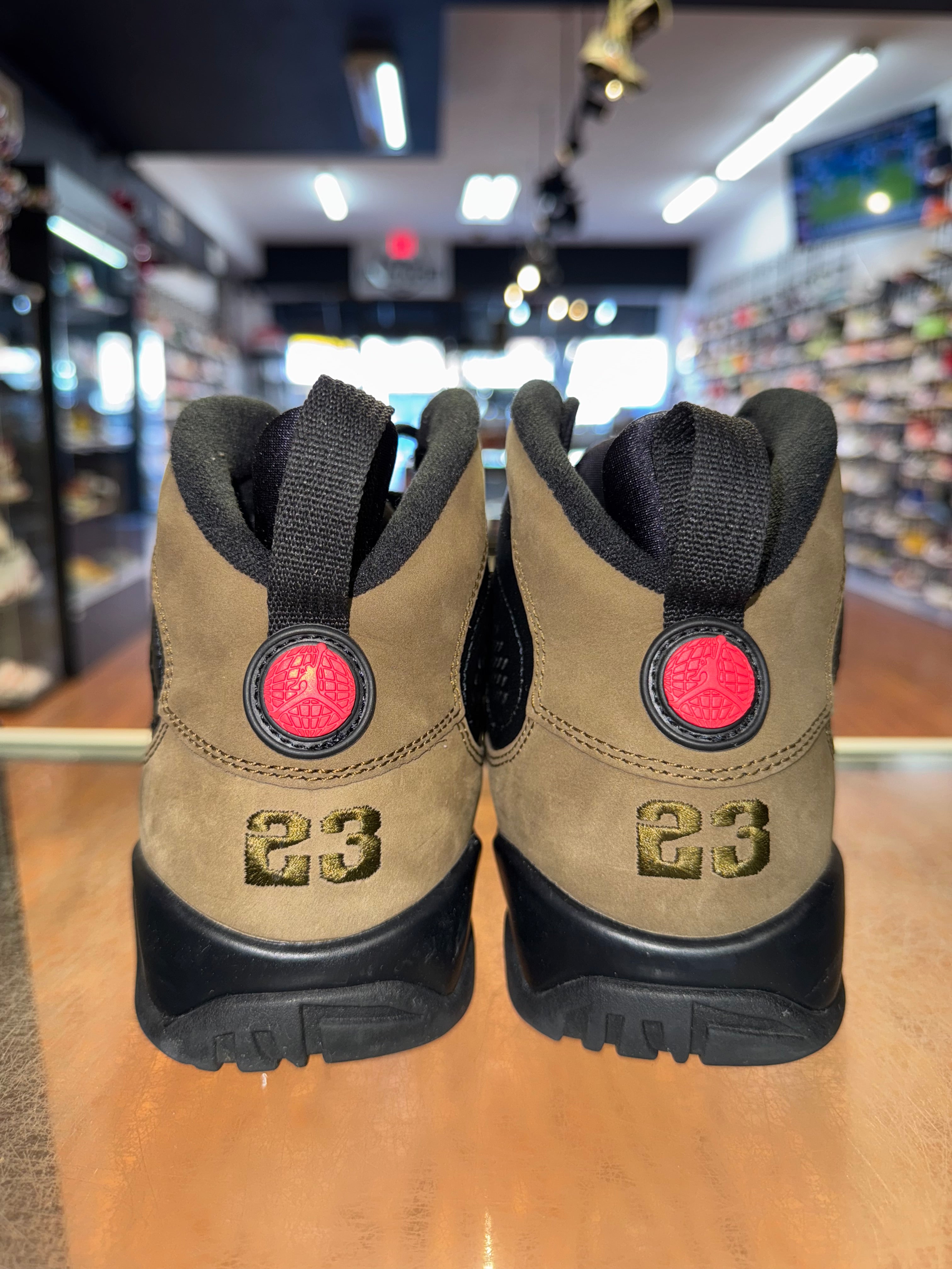 Size 7y Air Jordan 9 "Olive"