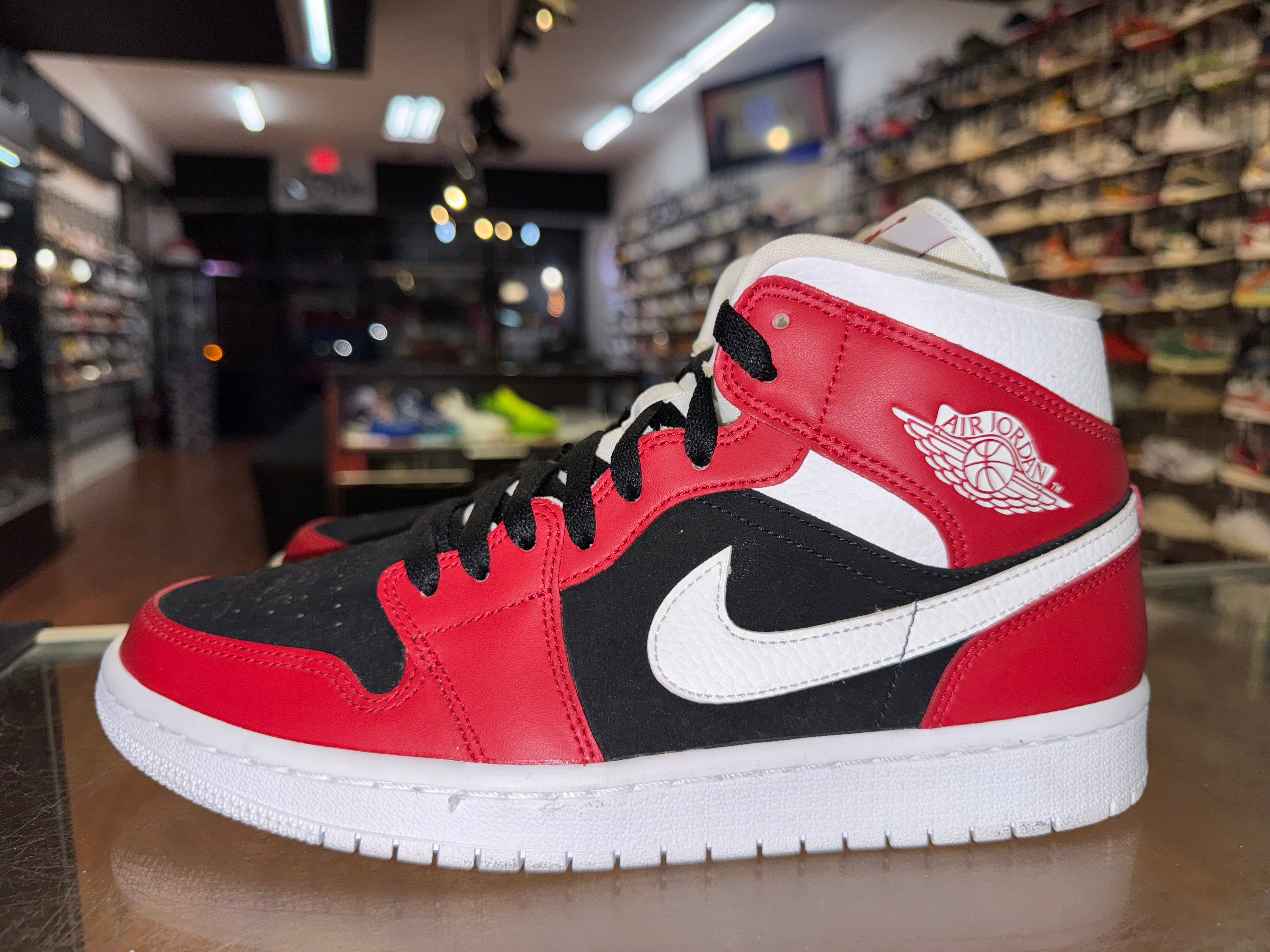 Size 8.5 (10W) Air Jordan 1 Mid "Gym Red Black"