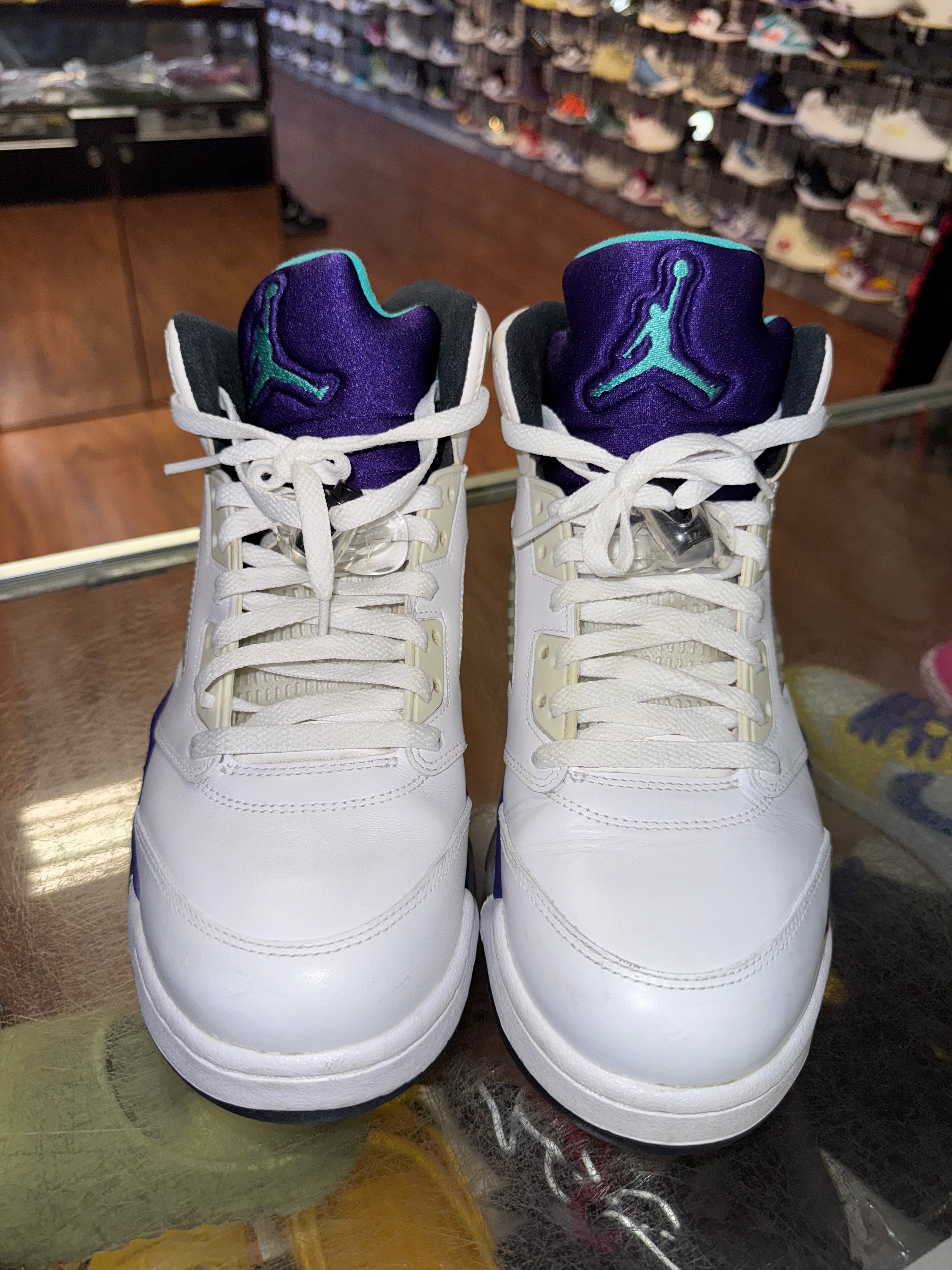 Size 10.5 Air Jordan 5 "White Grape"