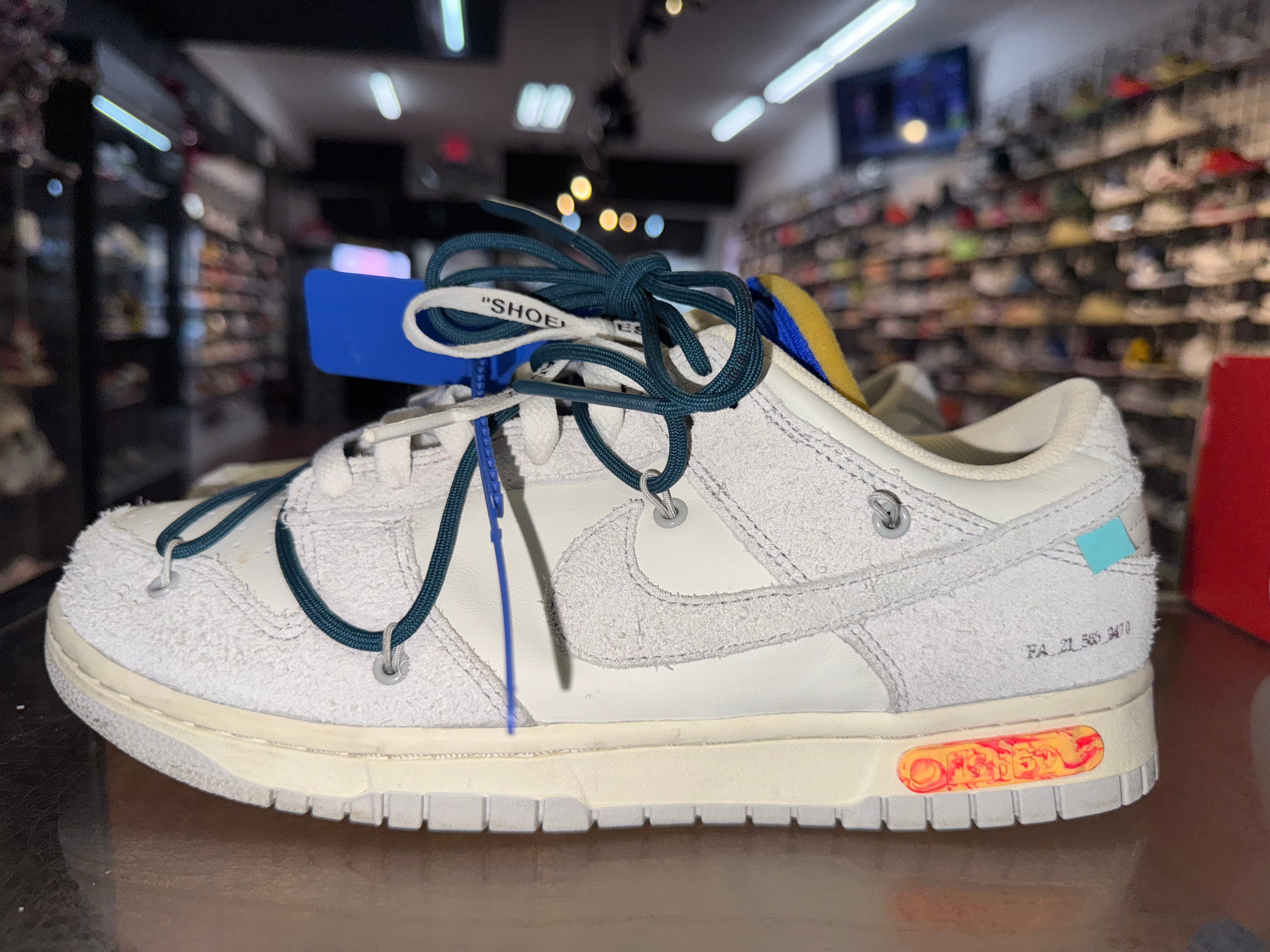 Size 9.5 Dunk Low Off White "Lot 16"