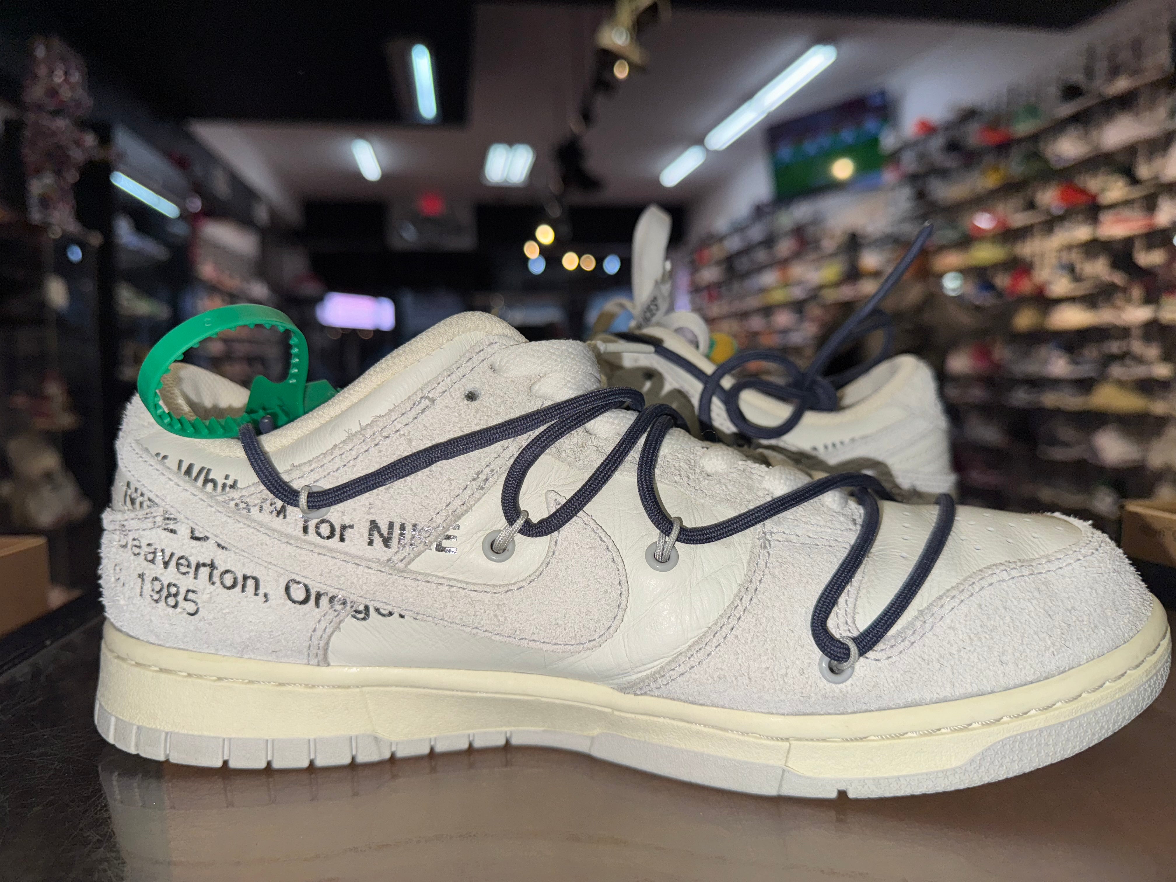 Size 9.5 Dunk Low Off White "Lot 20"