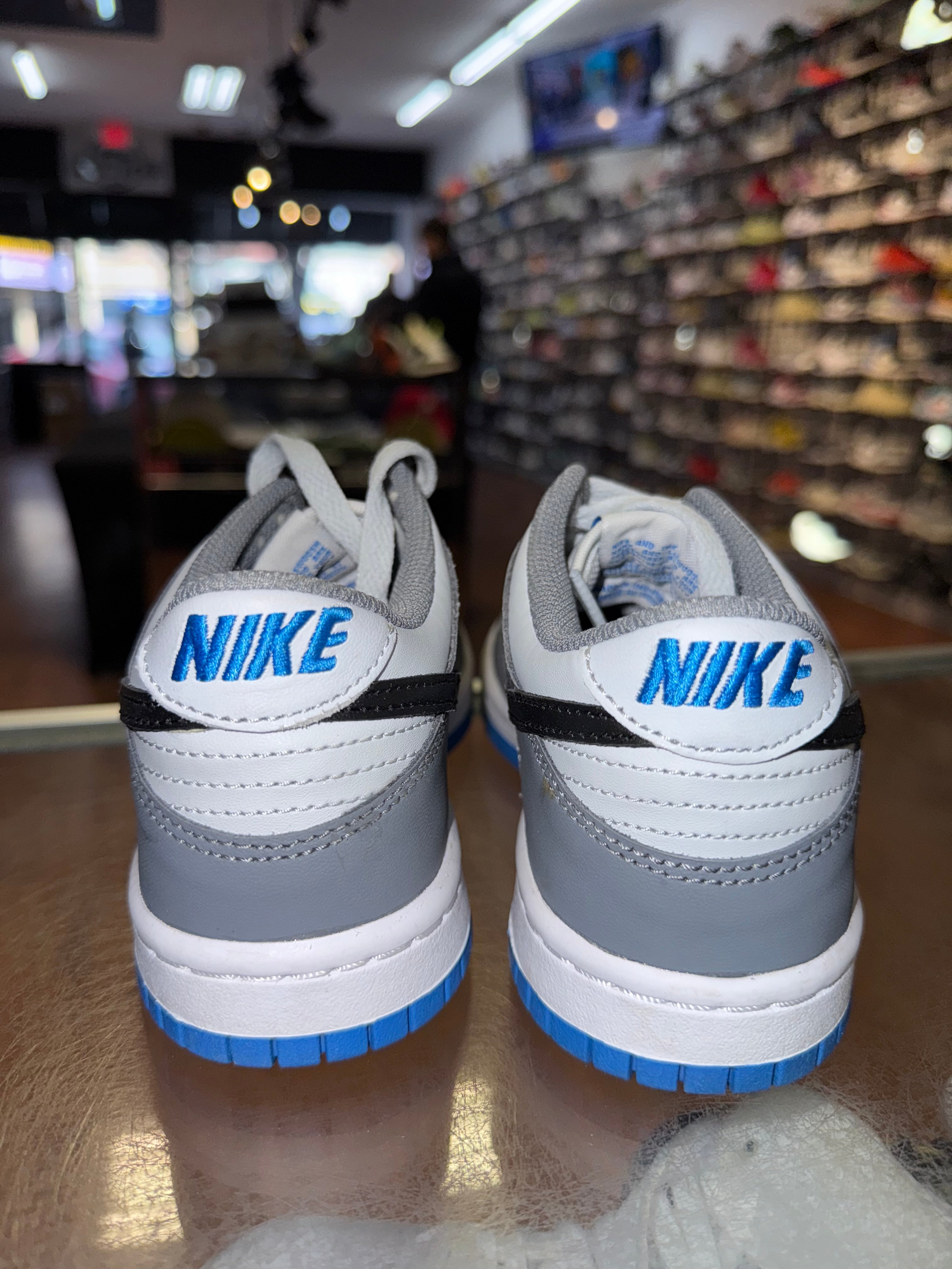 Size 3.5y Dunk Low "Cool Grey Light Photo Blue" Brand New