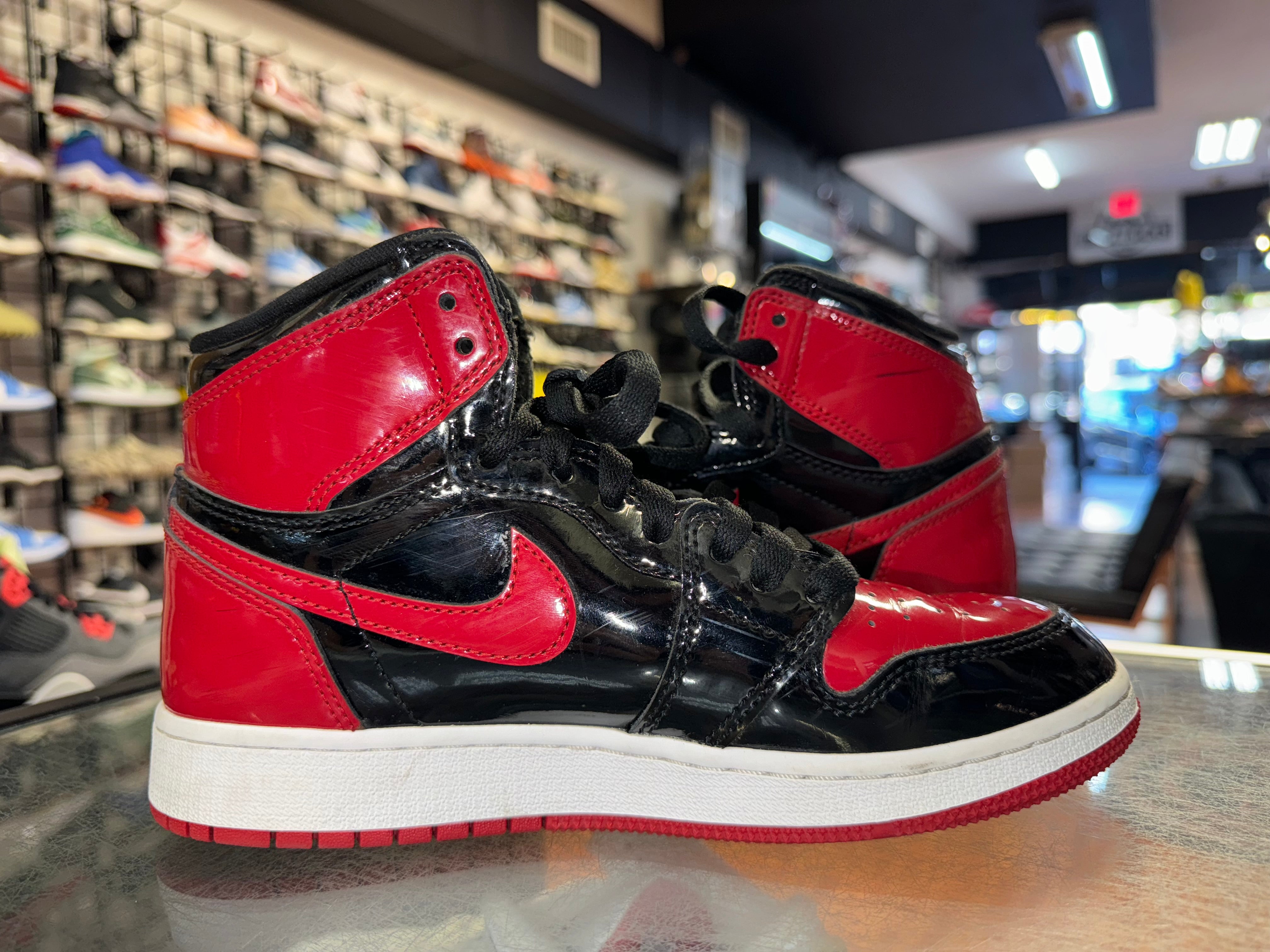 Size 5.5y Air Jordan 1 "Patent Bred"