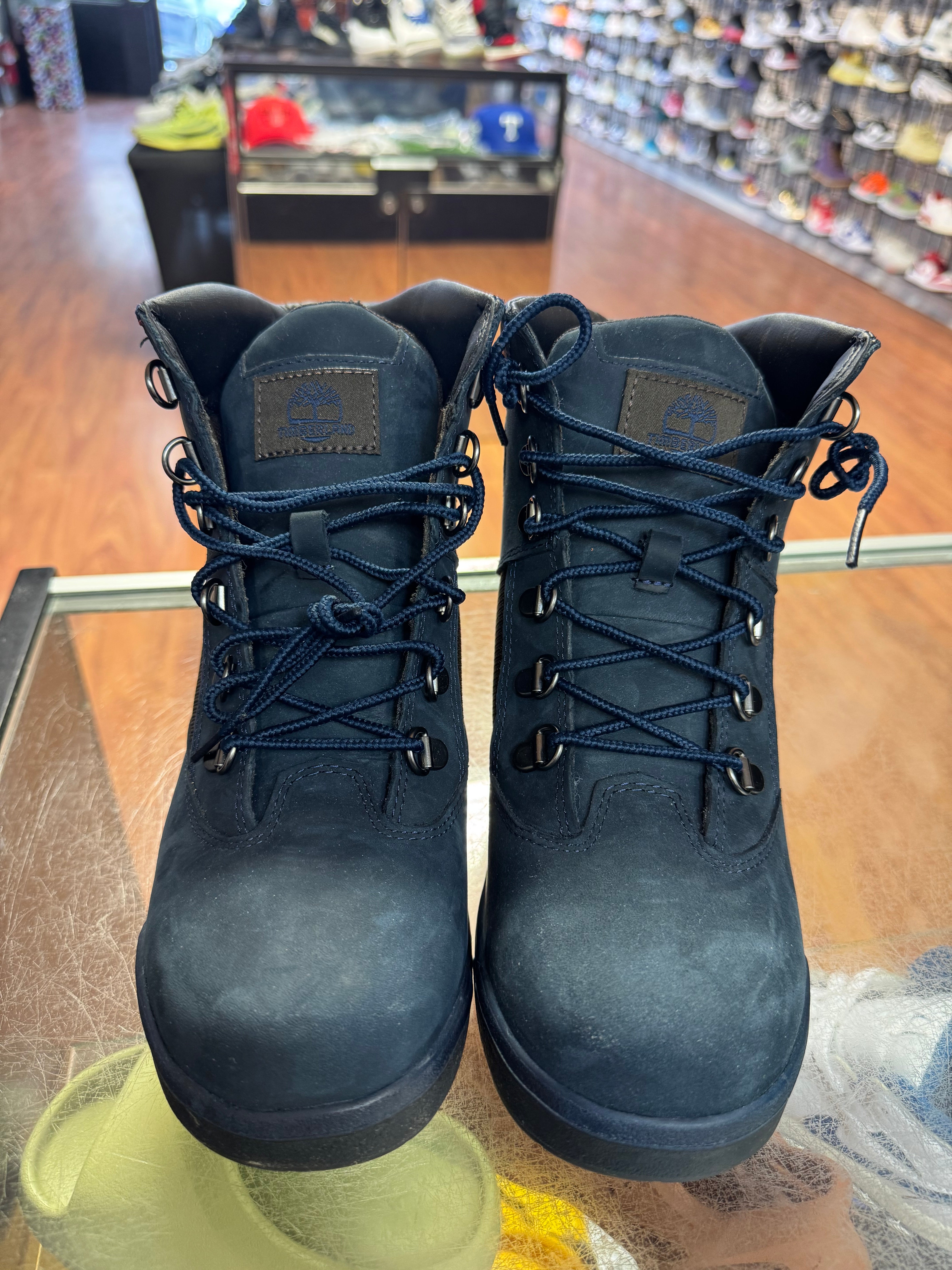 Size 6.5 Timberland 6 Inch Field Boot "Navy Nubuck"