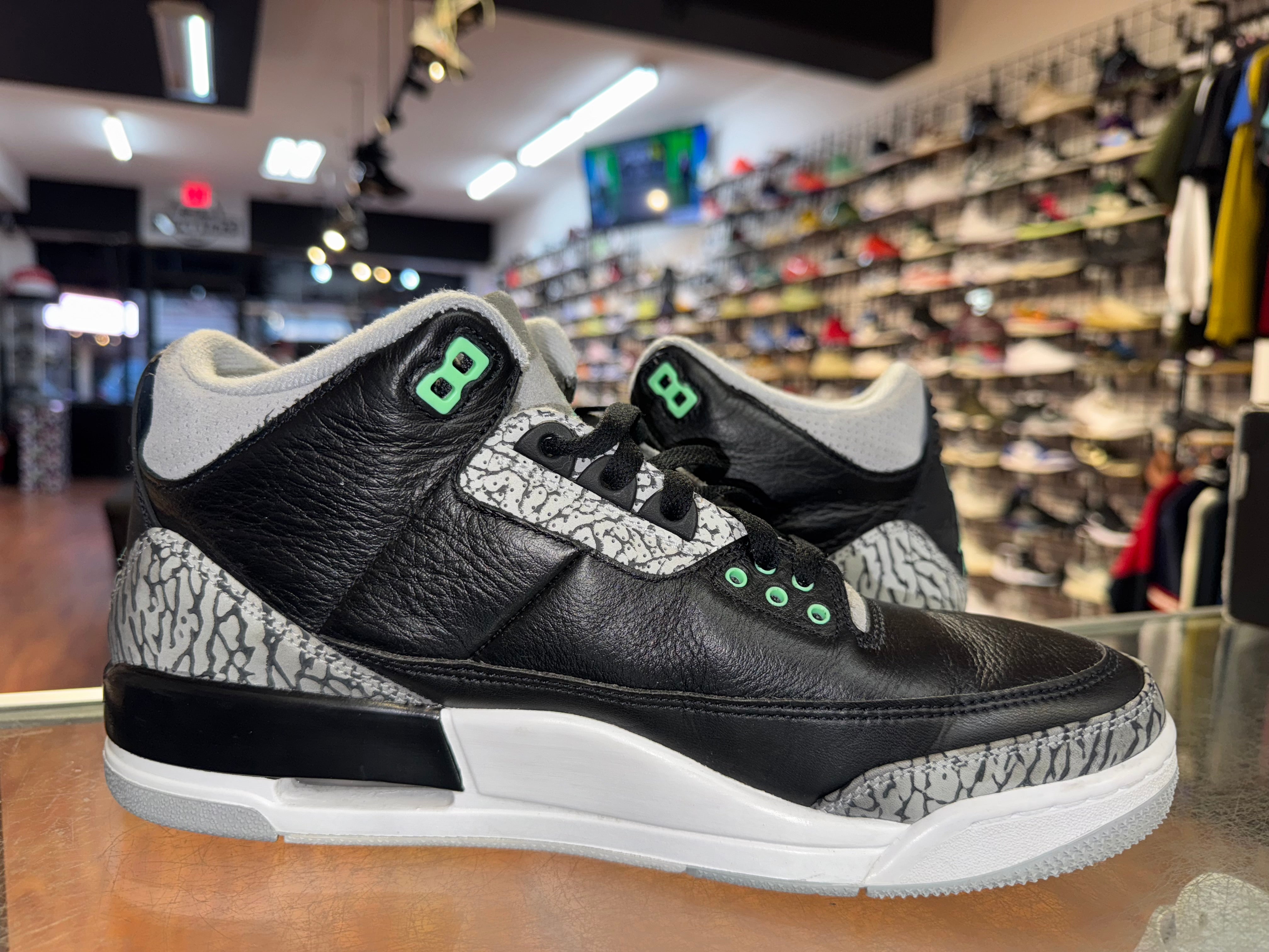 Size 11 Air Jordan 3 "Green Glow"