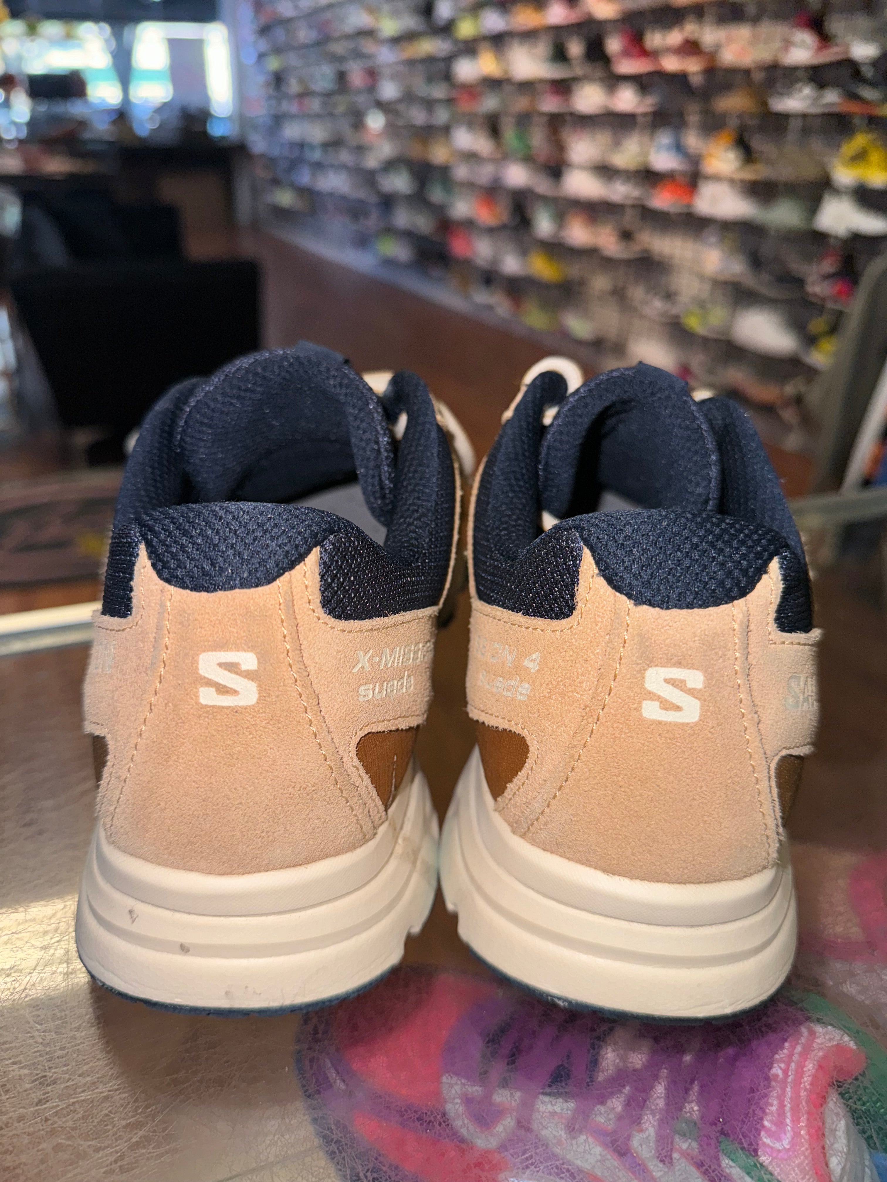 Size 9.5 Salomon X-Mission 4 “Suede Navy”