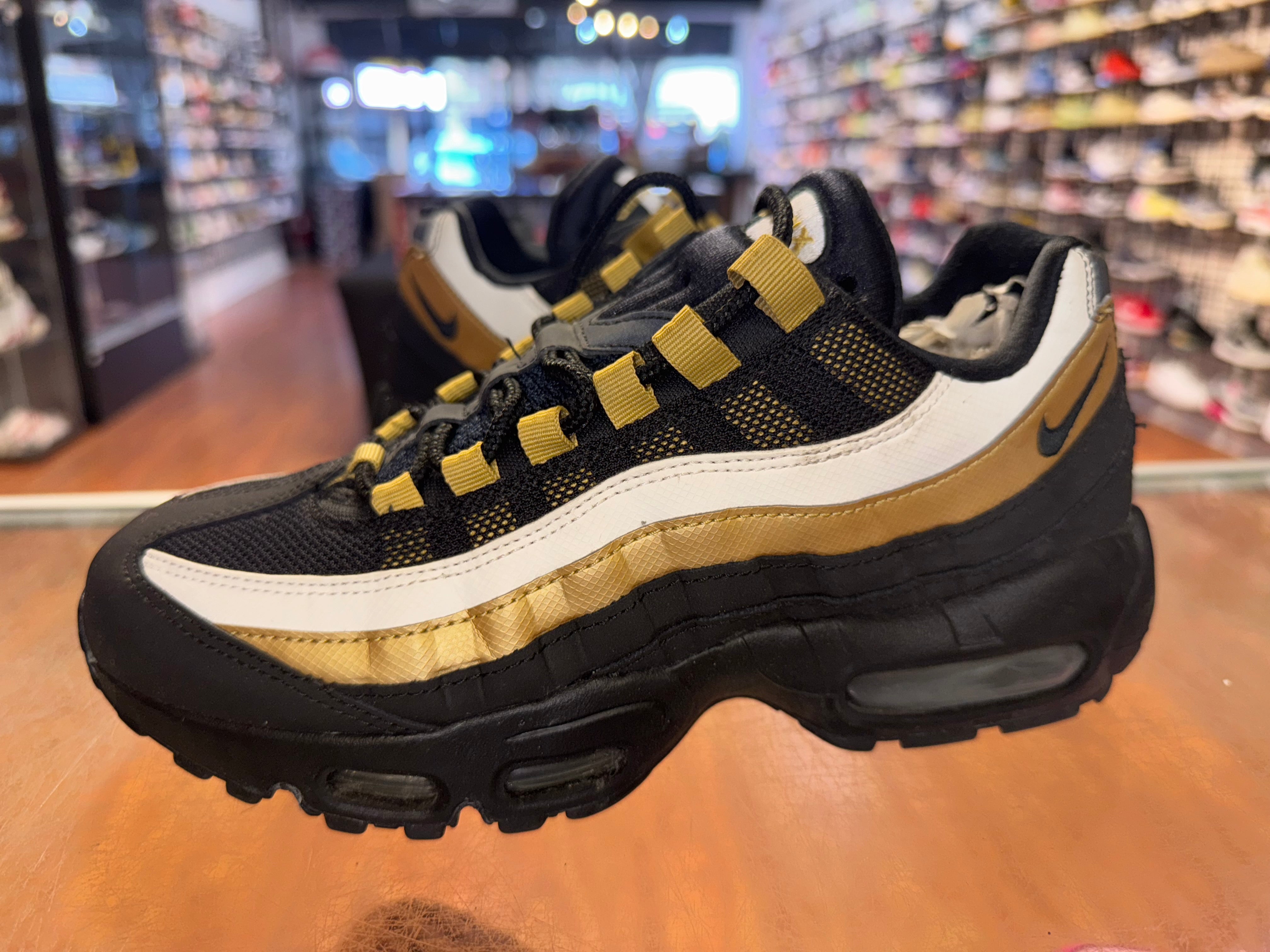 Size 6 Air Max 95 "Black Metallic Gold"