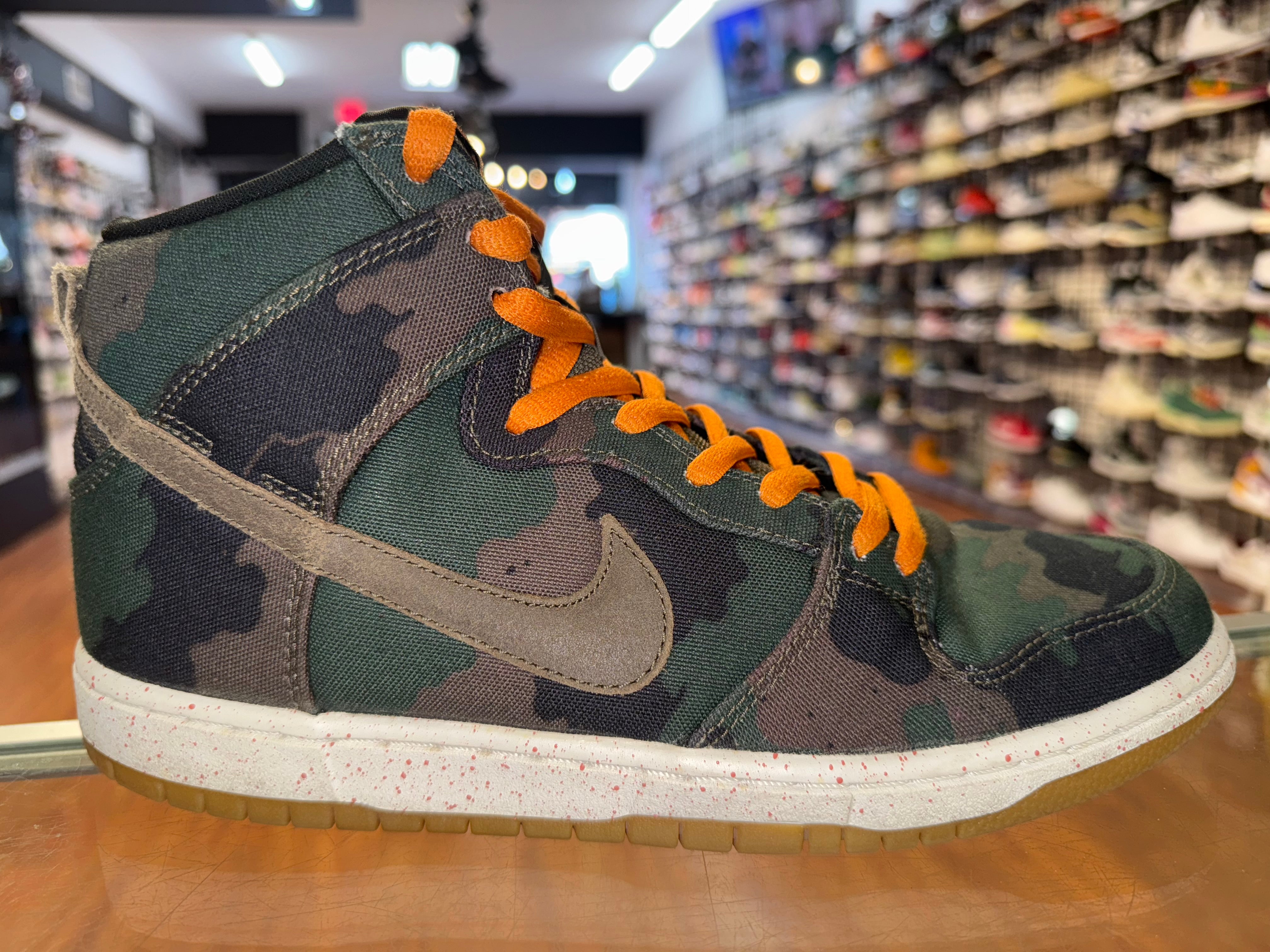 Size 9 Dunk High SB "FiveOneO Camo"