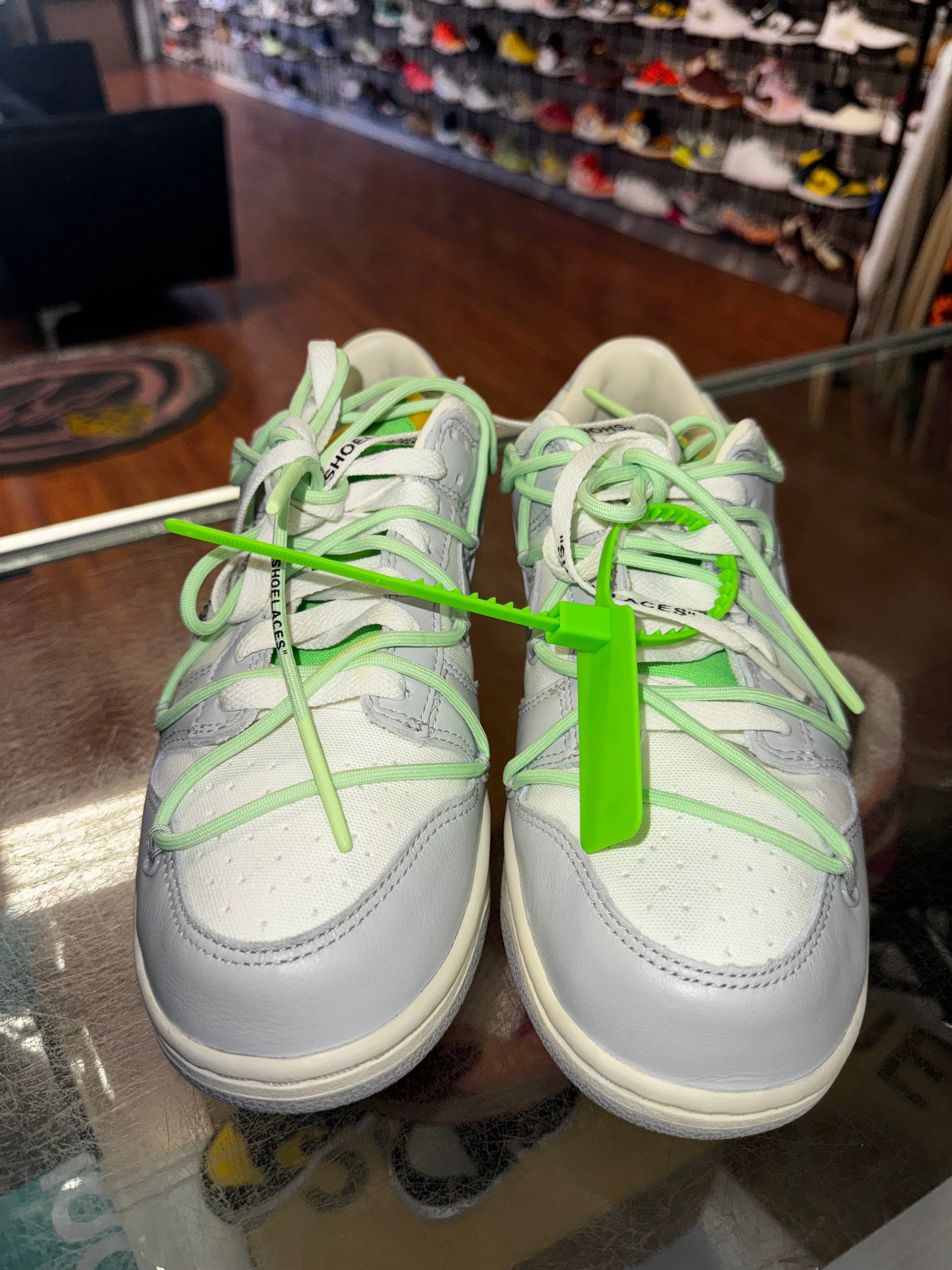 Size 9 Dunk Low Off White "Lot 7"