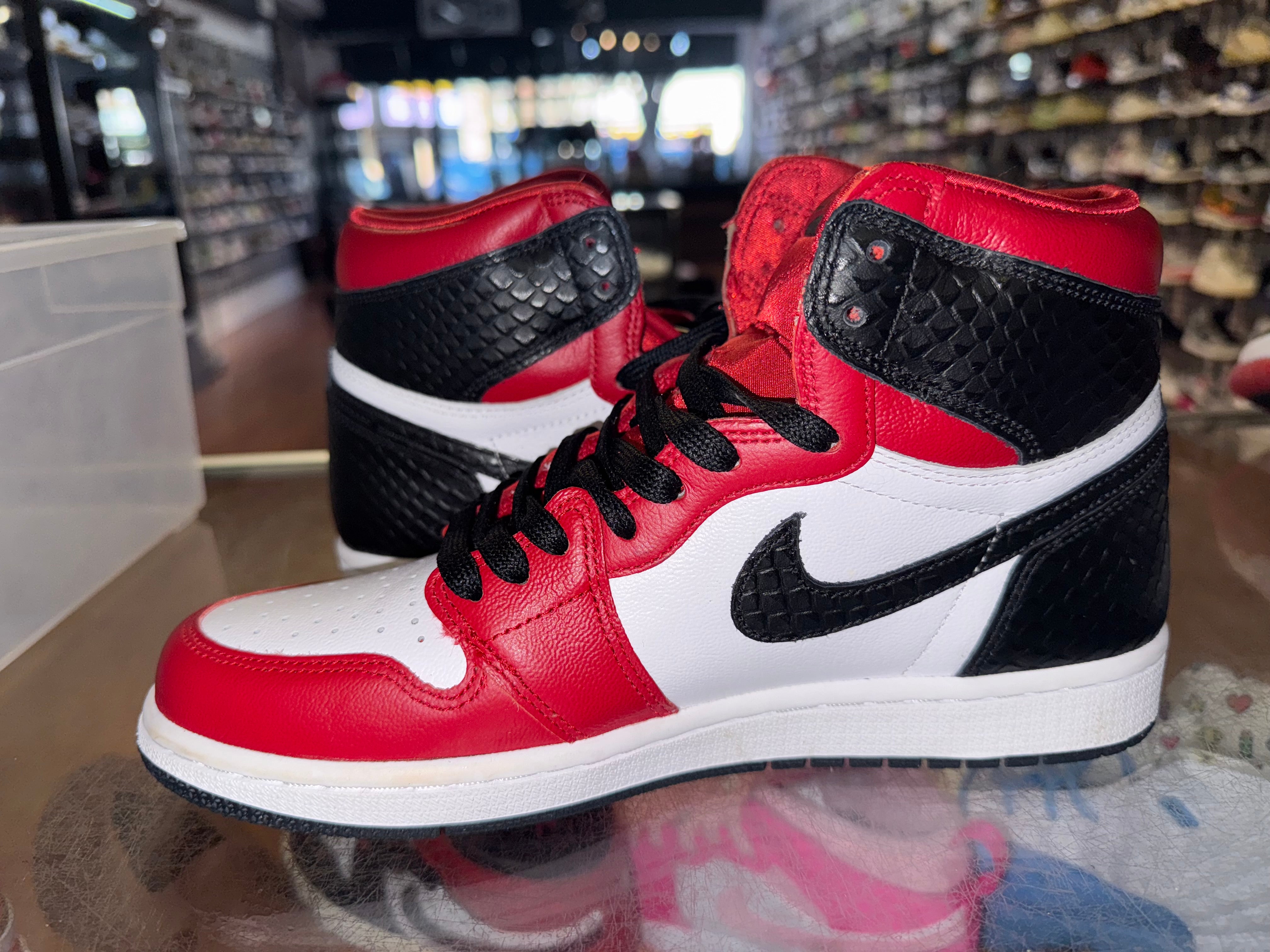 Size 7 (8.5W) Air Jordan 1 "Satin Snakeskin"