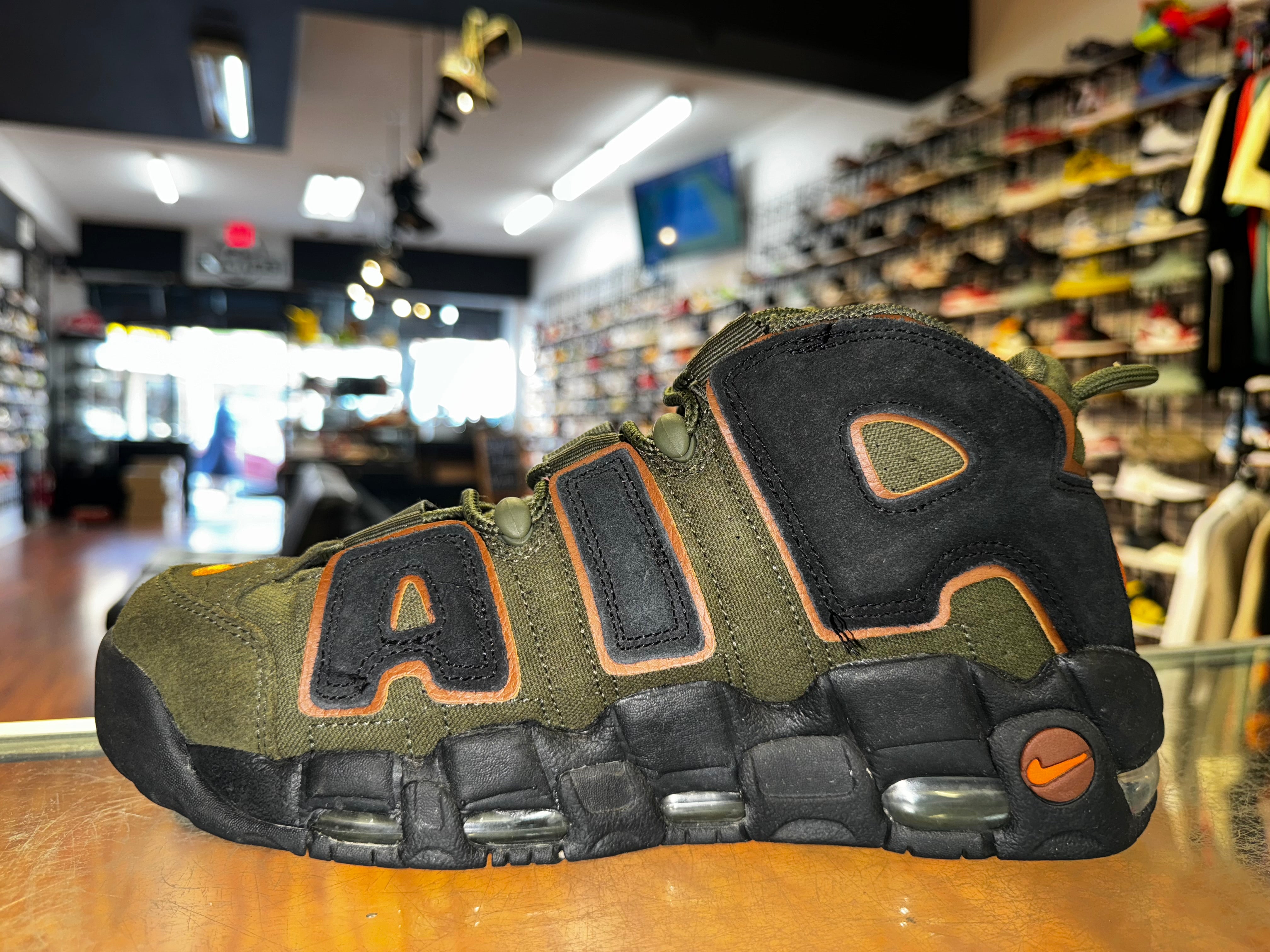 Size 8 Air More Uptempo 96 "Cargo Khaki"