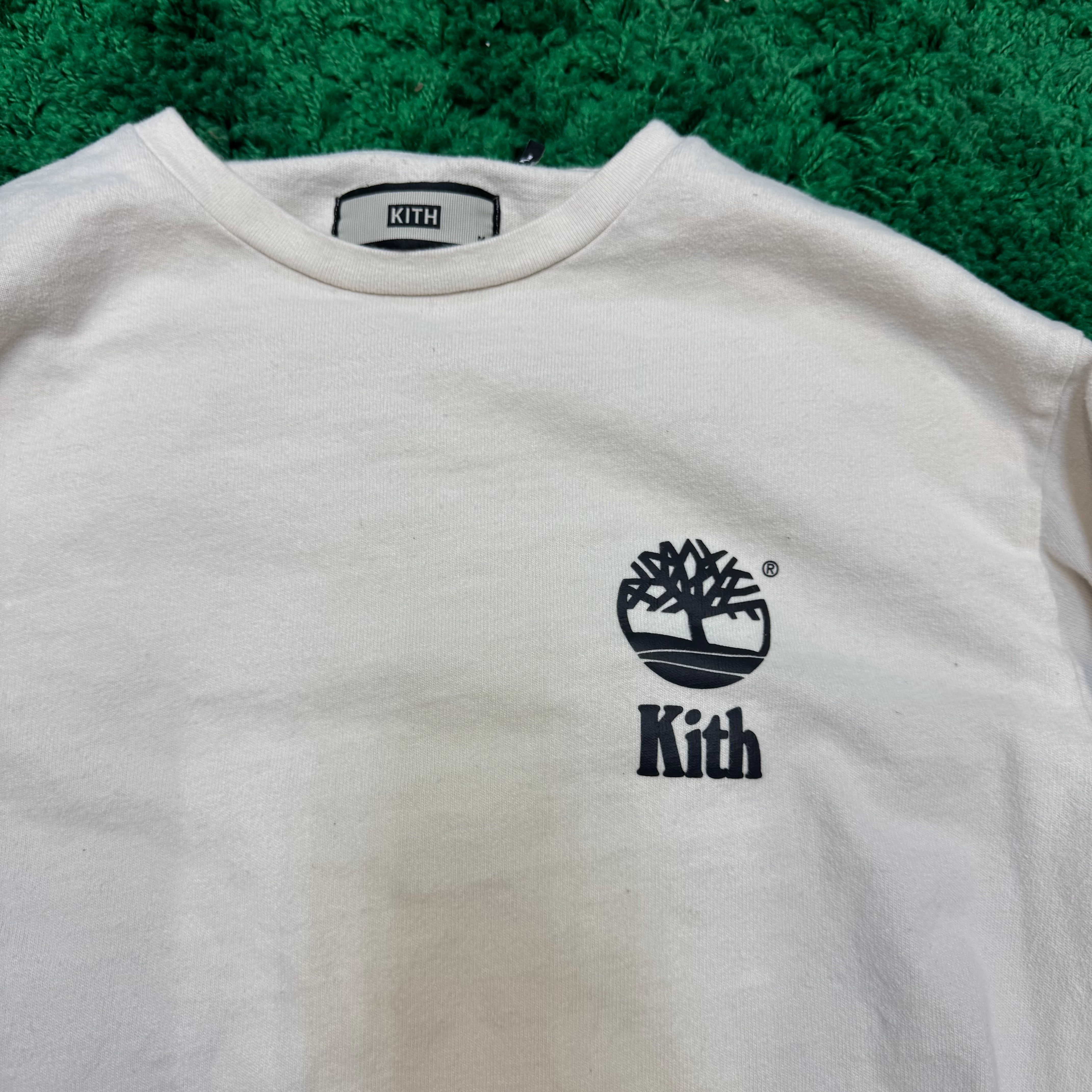 Medium KITH x Timberland Longe Sleeve Shirt "Cream"