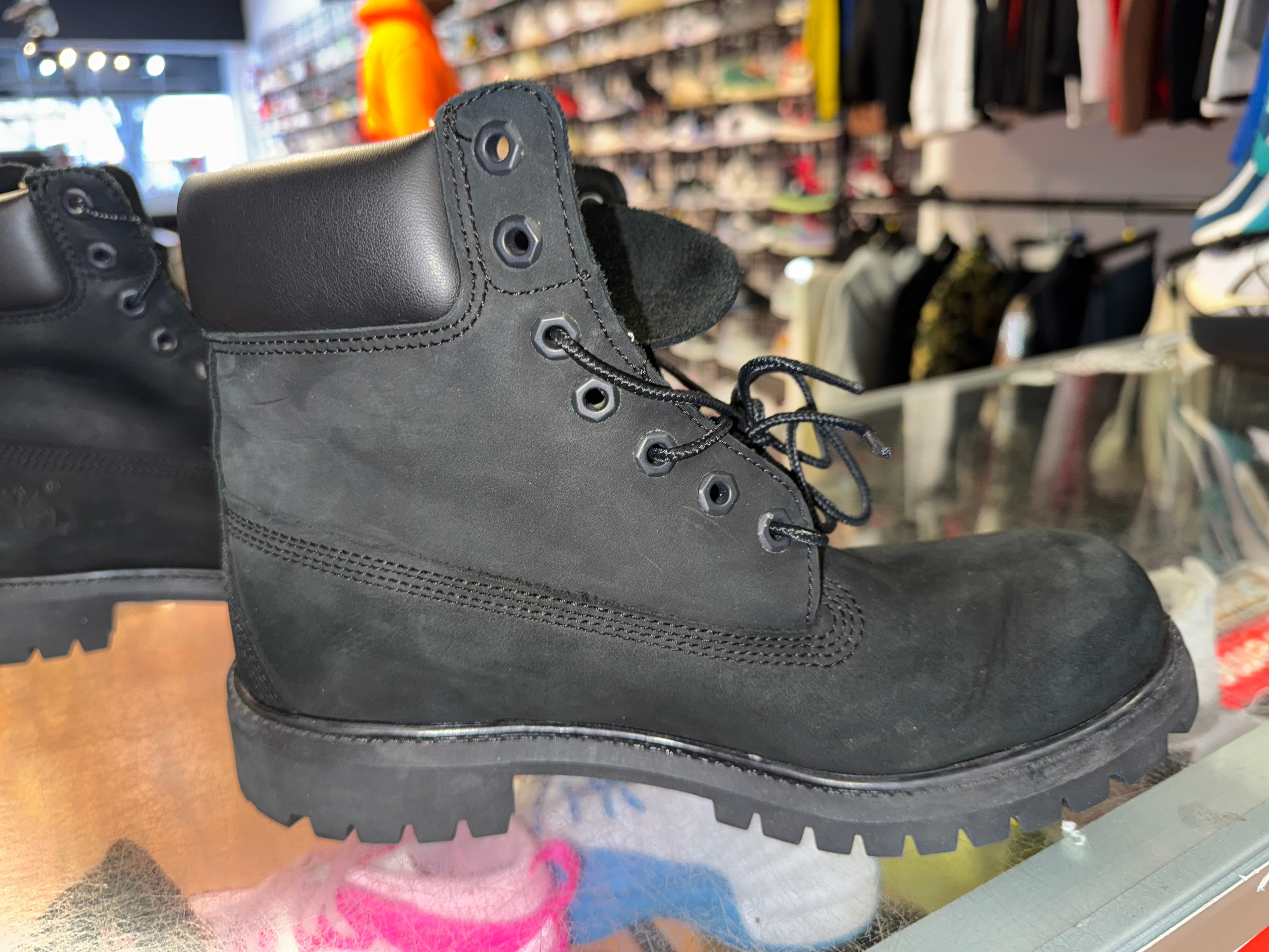 Size 8 Timberland 6 Inch Boot "Black"