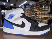 Size 8.5 Air Jordan 1 Mid "Royal Black Toe"