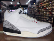 Size 8 Air Jordan 3 Reimagined “White Cement” Brand New