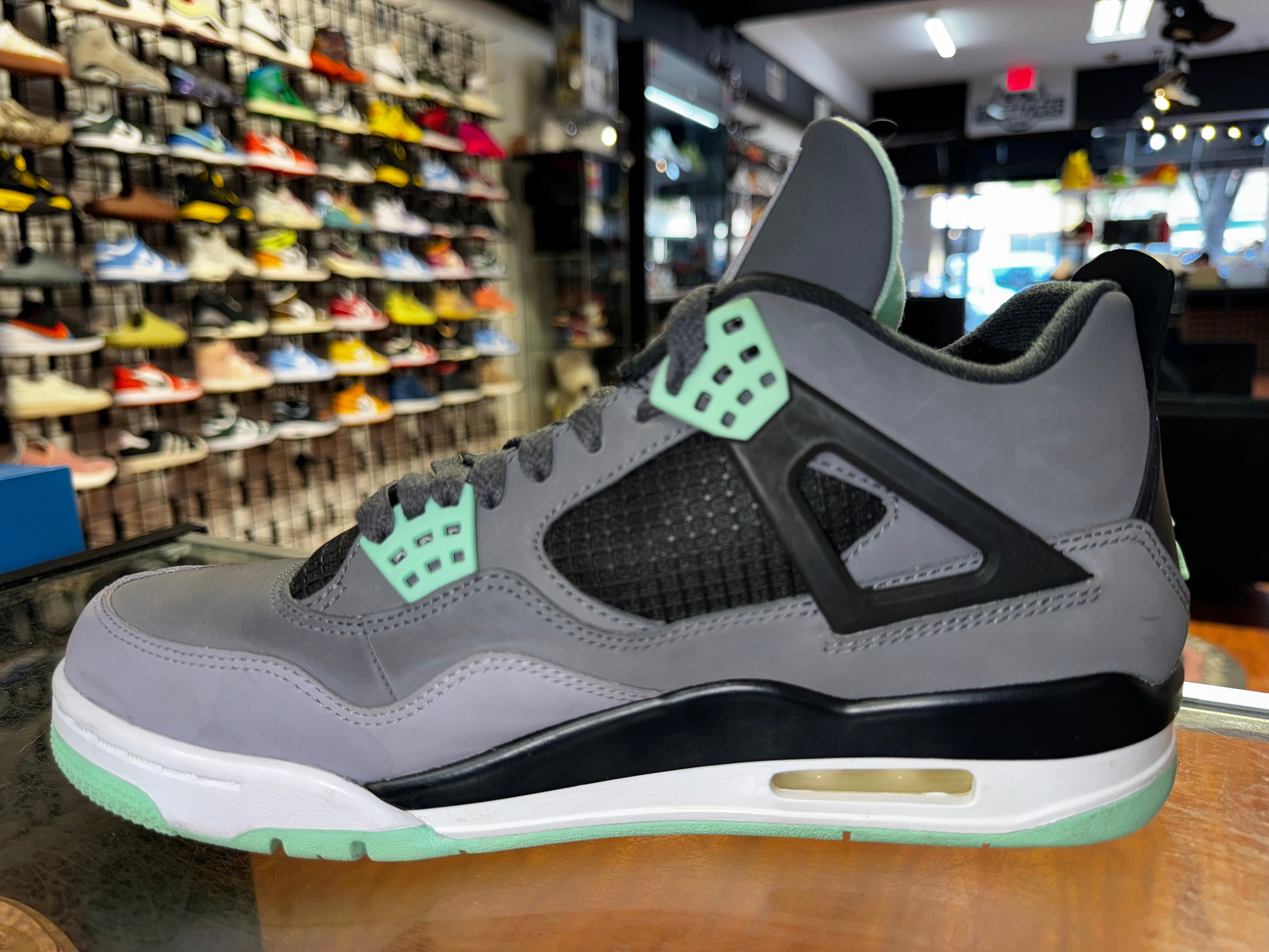 Size 8.5 Air Jordan 4 "Green Glow"