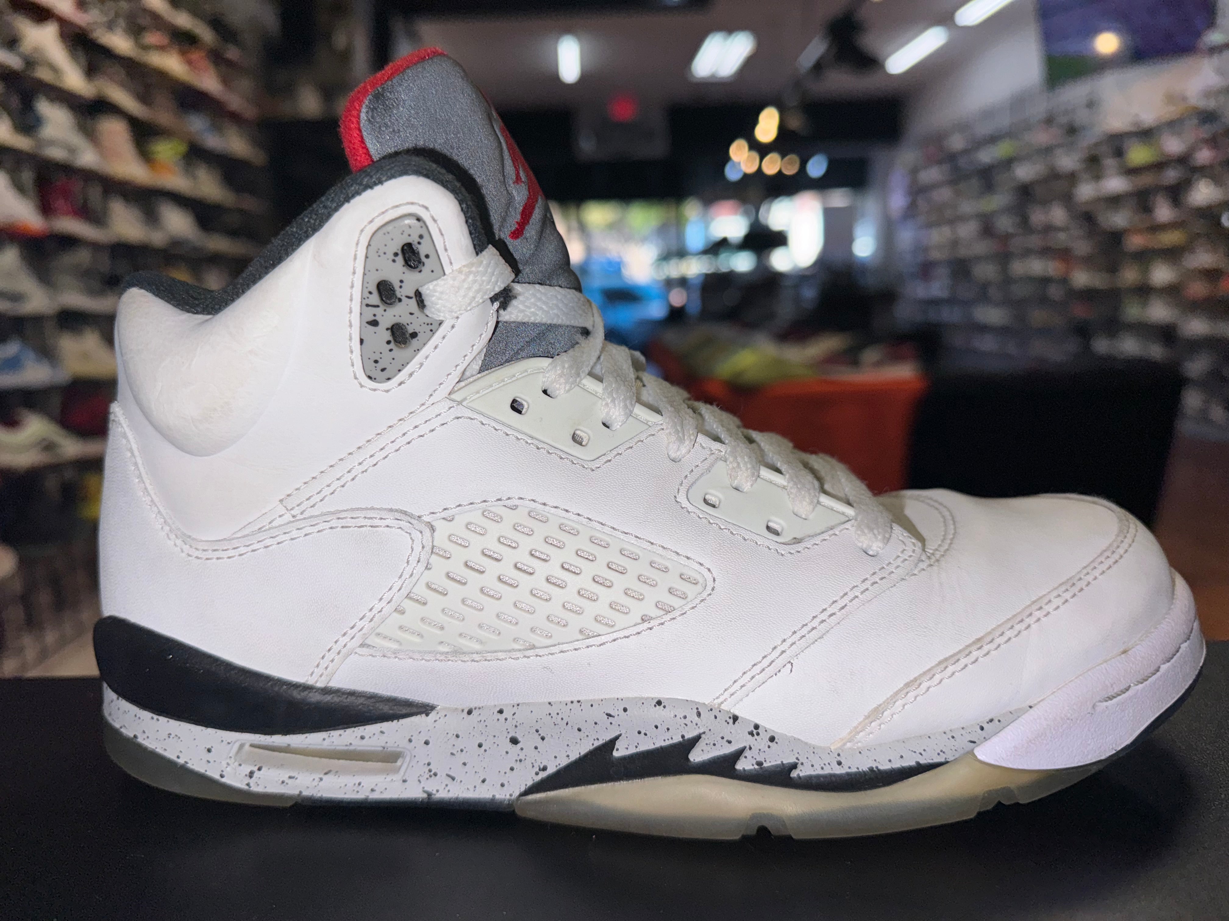 Size 7y Air Jordan 5 “White Cement”