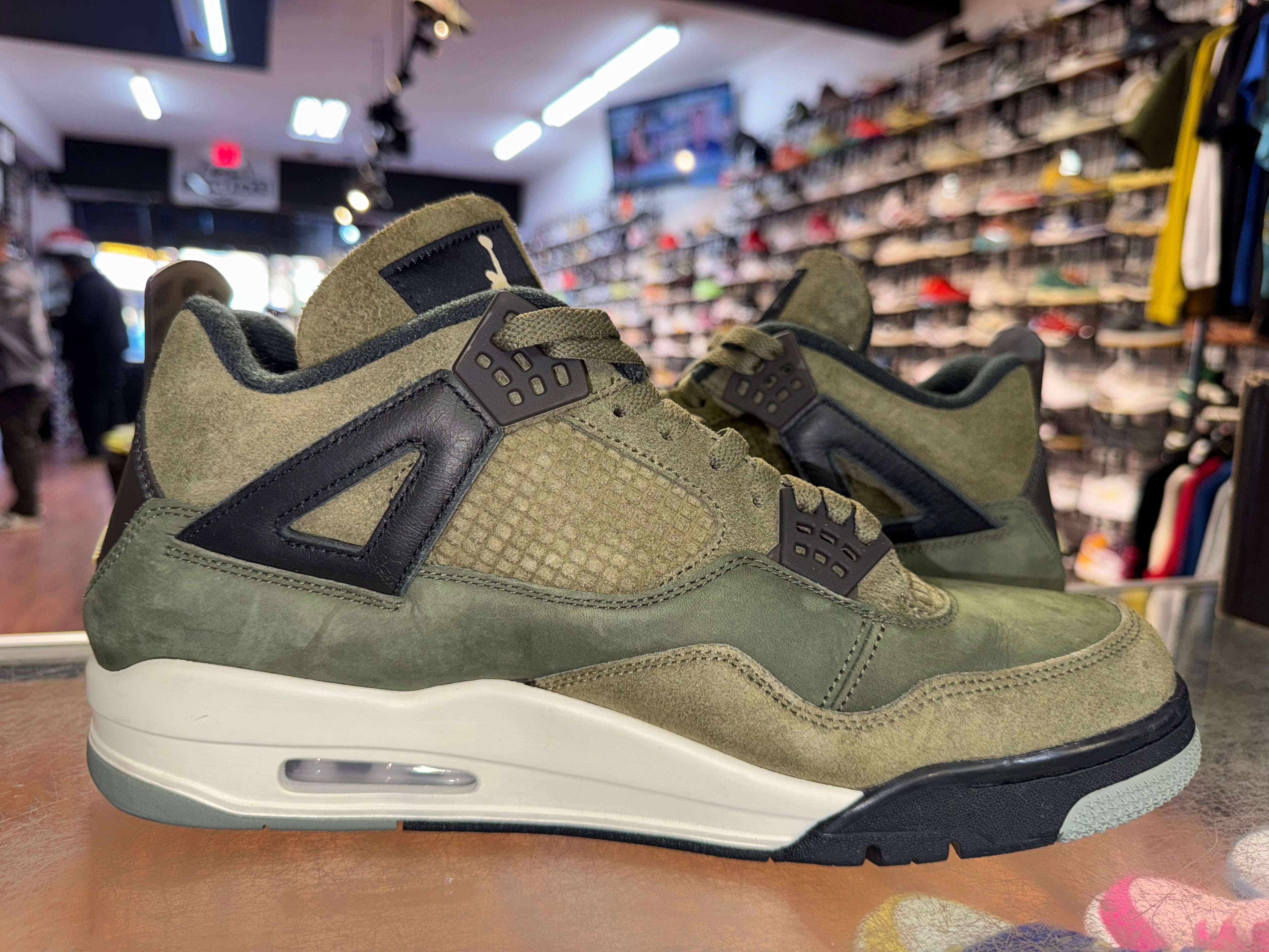 Size 13 Air Jordan 4 Craft "Olive"