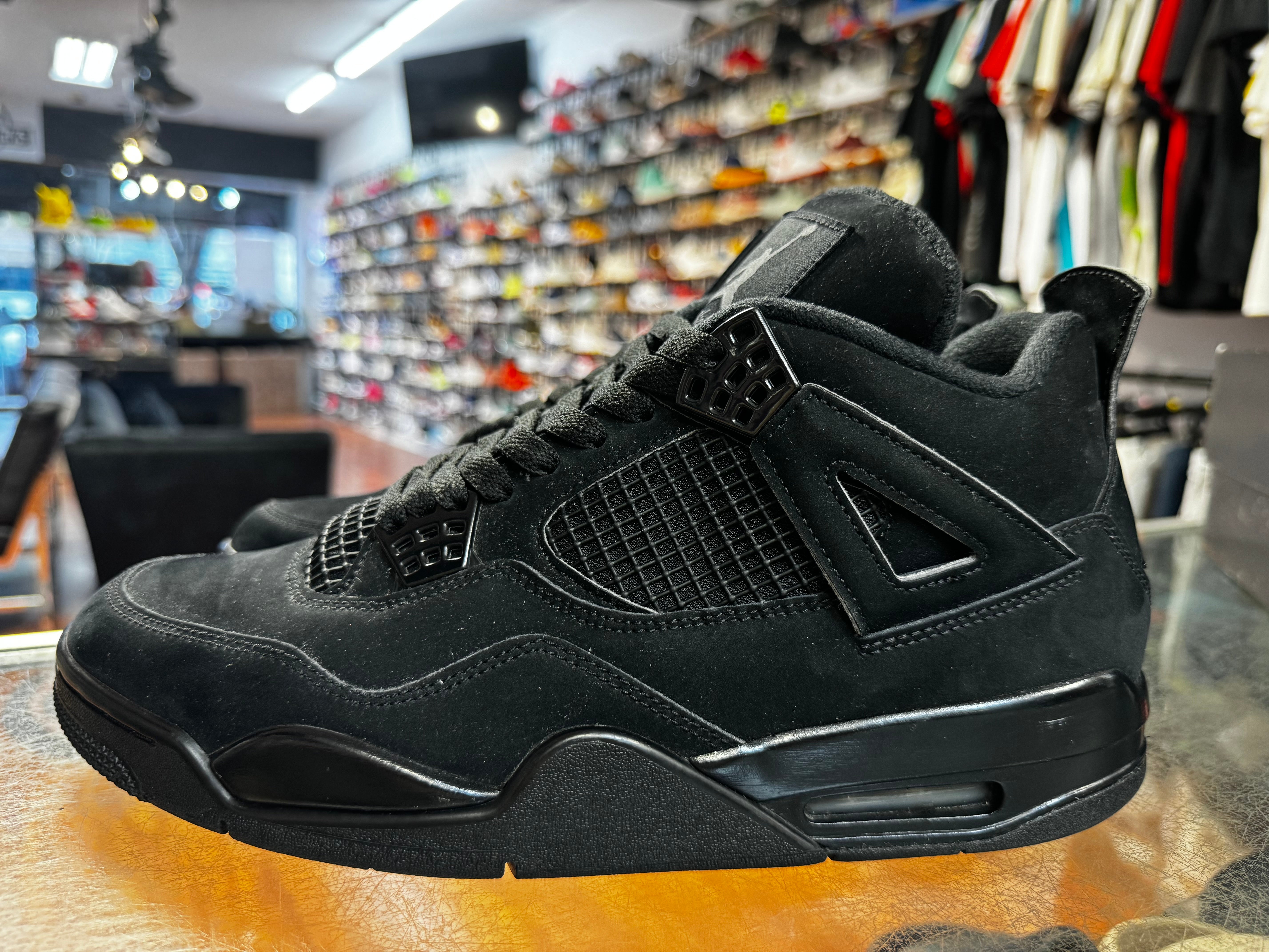 Size 10.5 Air Jordan 4 "Black Cat"