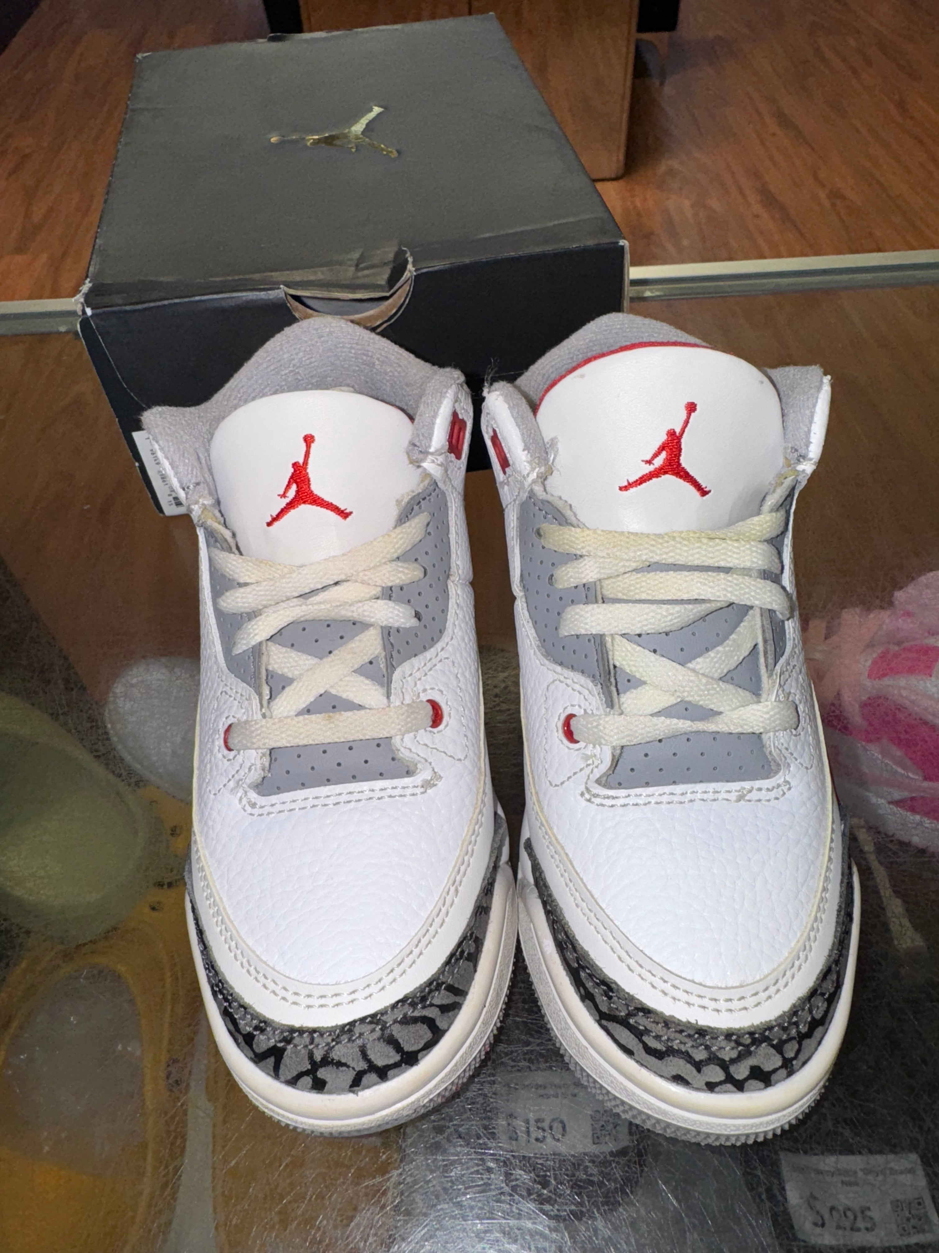 Size 11c Air Jordan 3 “Fire Red” (PS)