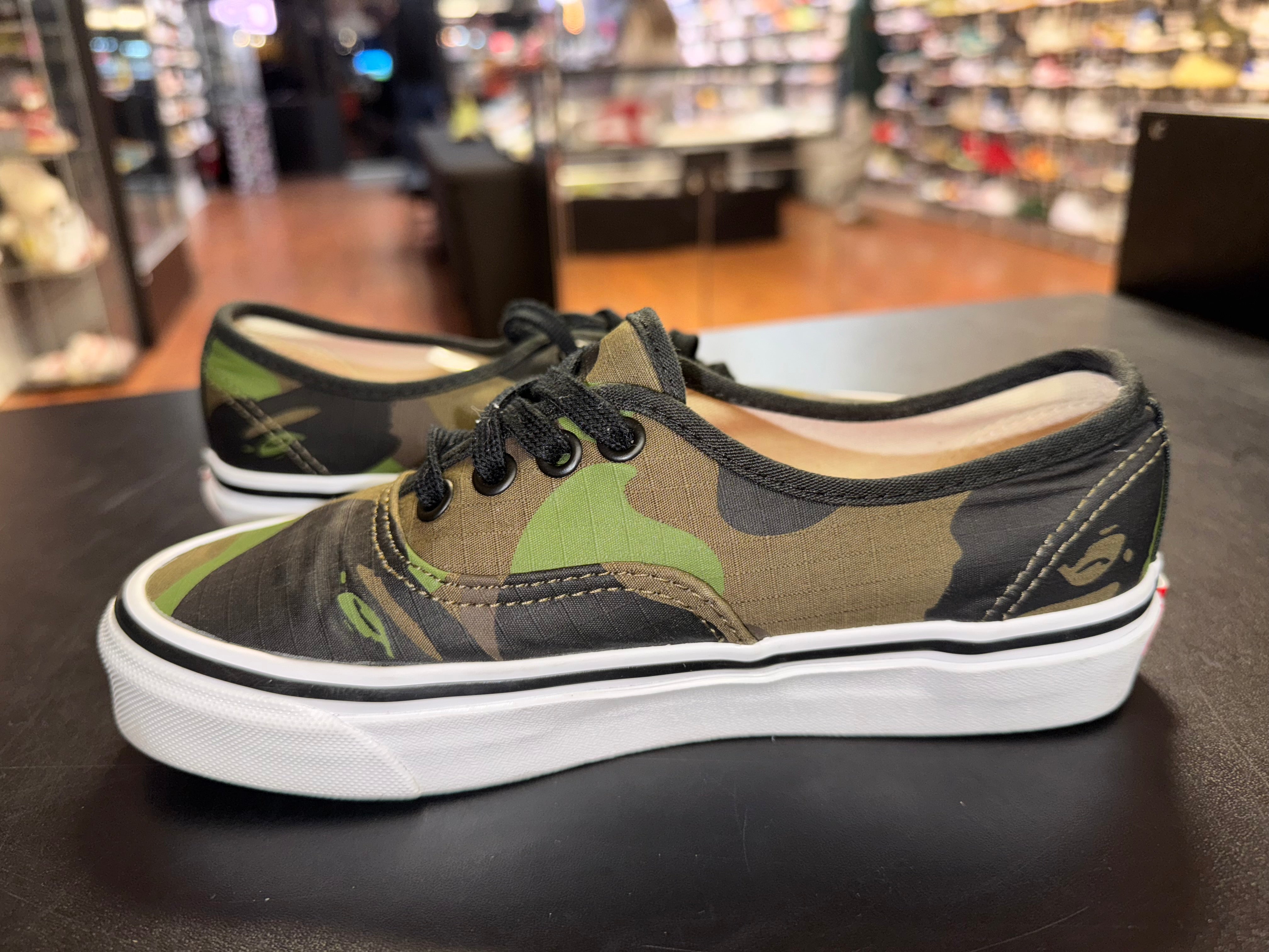 Size 4 Vans x Bape Authentic 44 DX “Camo”