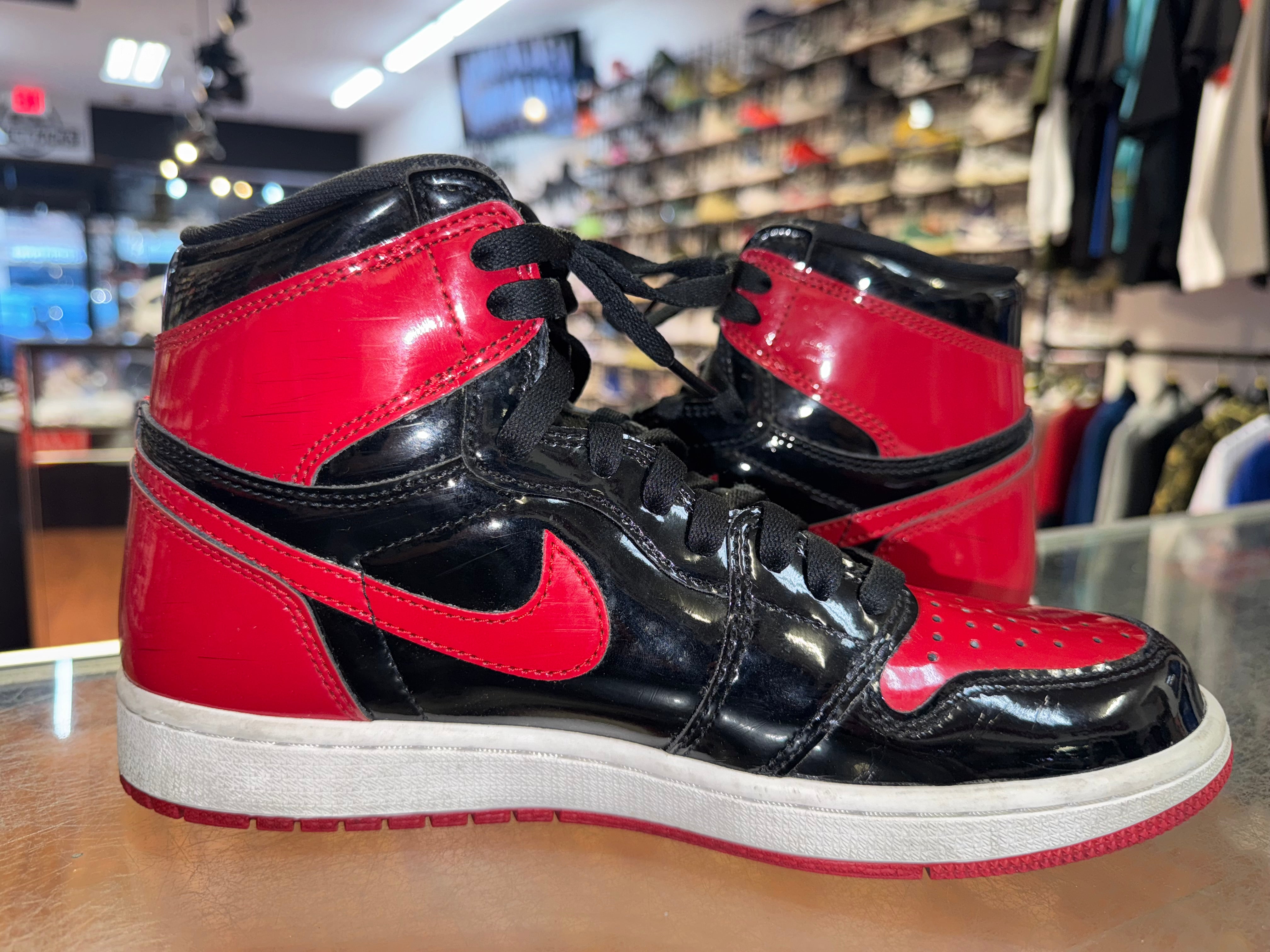 Size 9 Air Jordan 1 "Patent Bred"