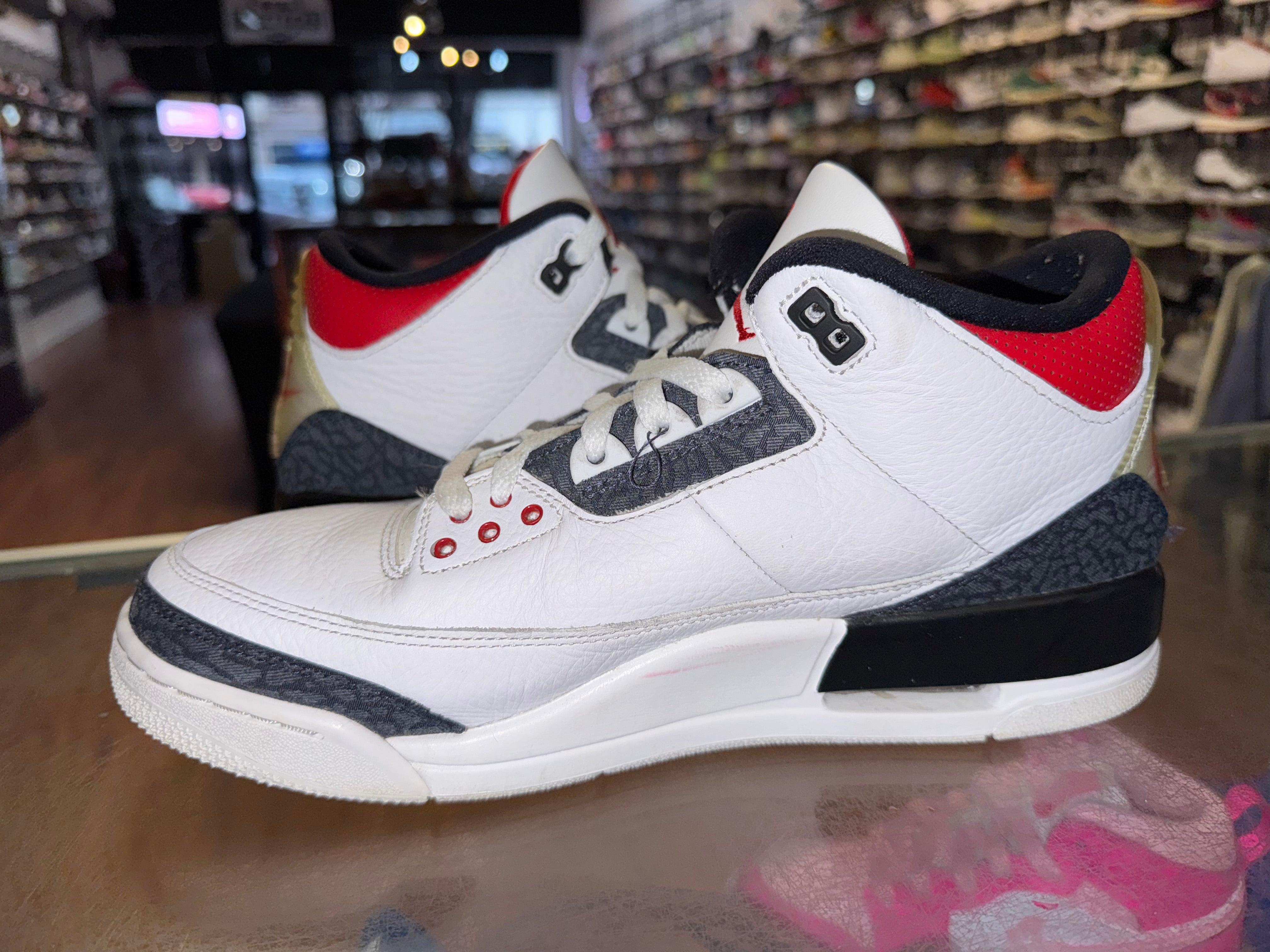 Size 10 Air Jordan 3 “Fire Red Denim”