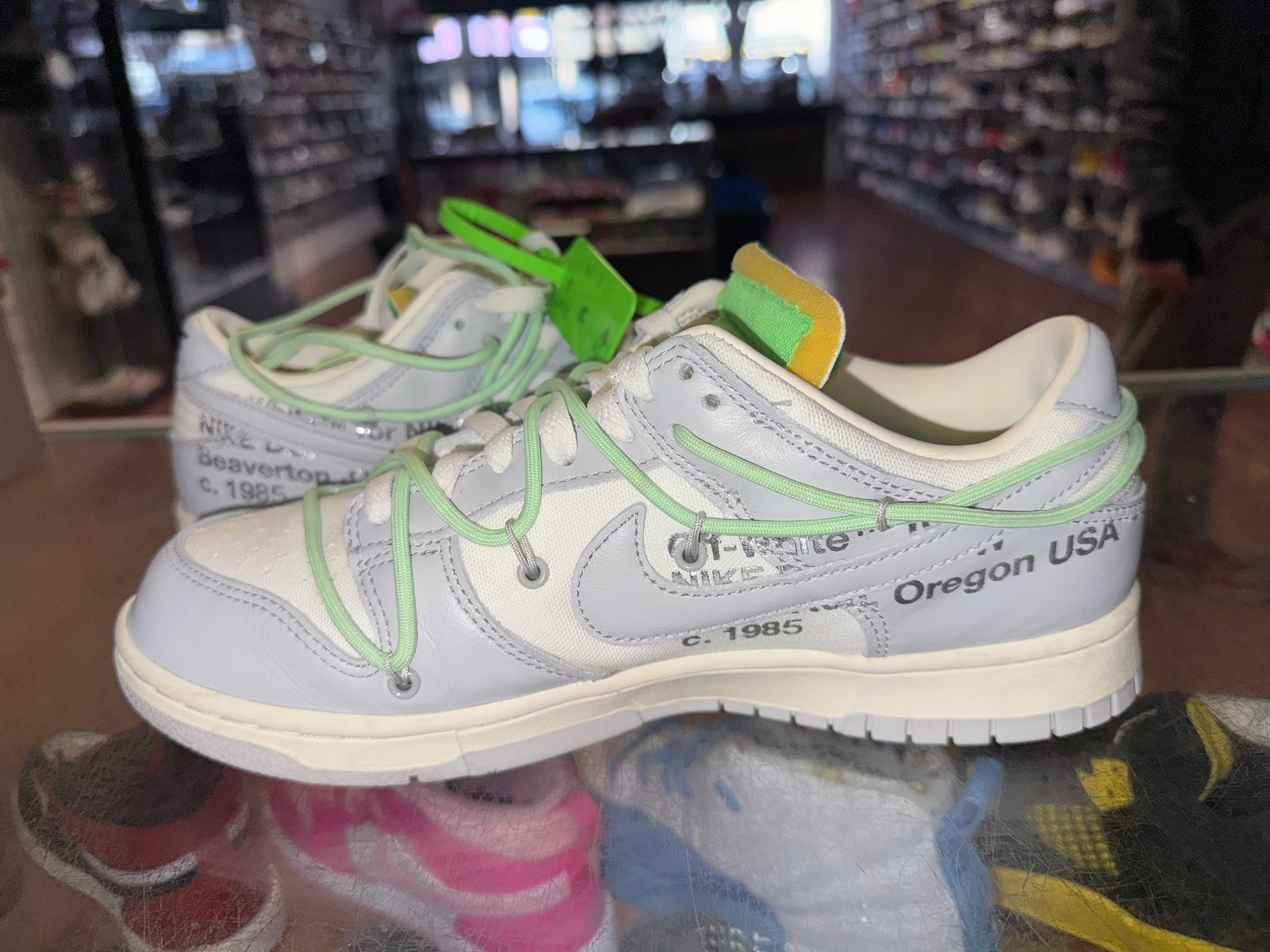 Size 9 Dunk Low Off White "Lot 7"