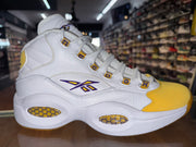 Size 10 Reebok Question Mid “Yellow Toe” Brand New