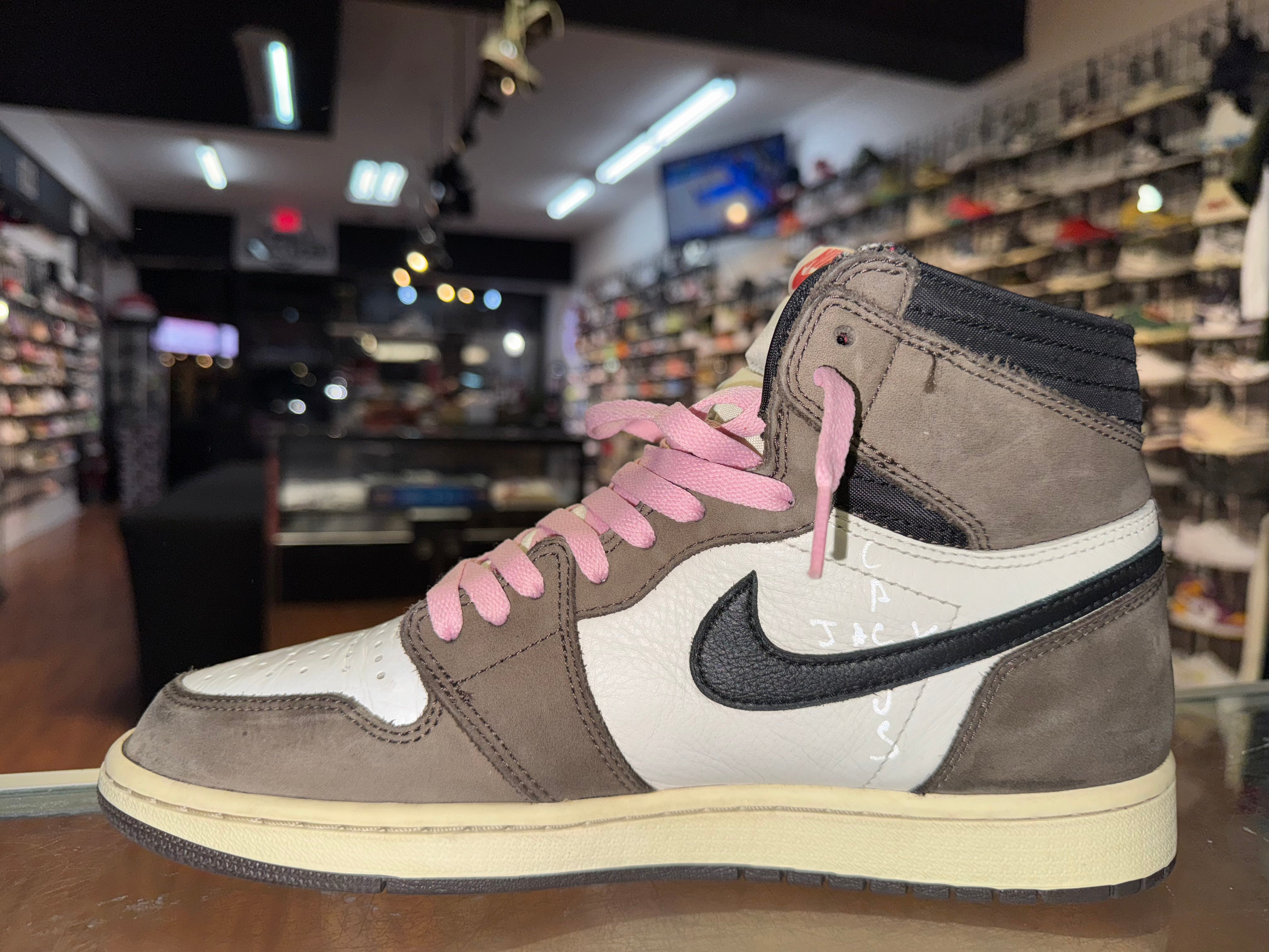 Size 10 Air Jordan 1 Travis Scott "Mocha"