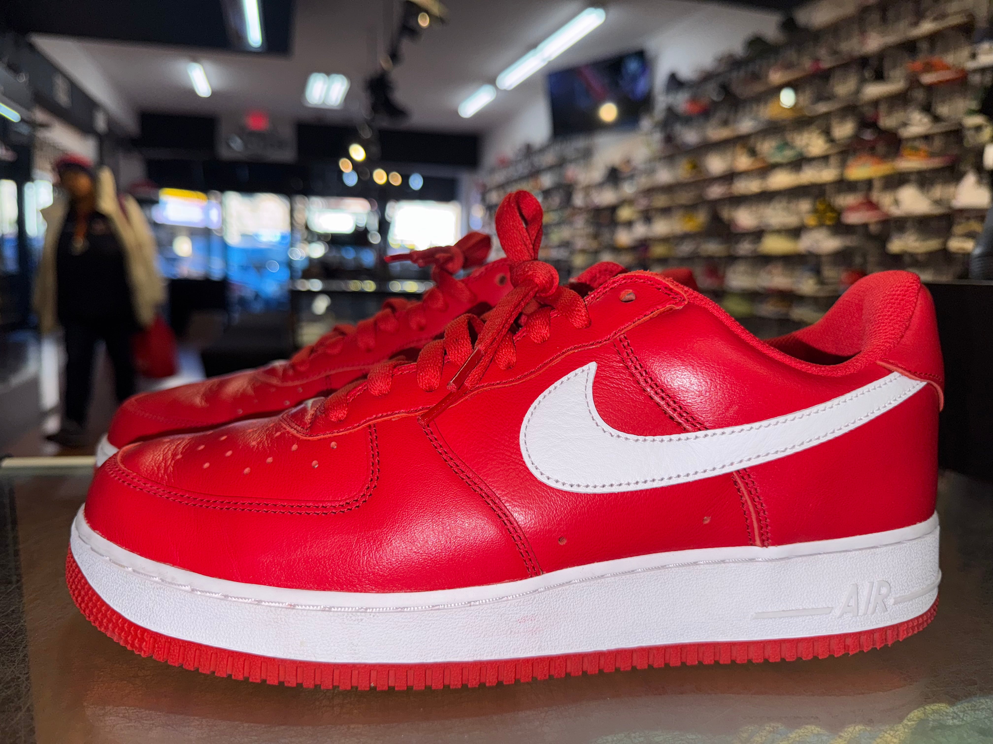 Size 11.5 Air Force 1 Color of The Month "University Red"