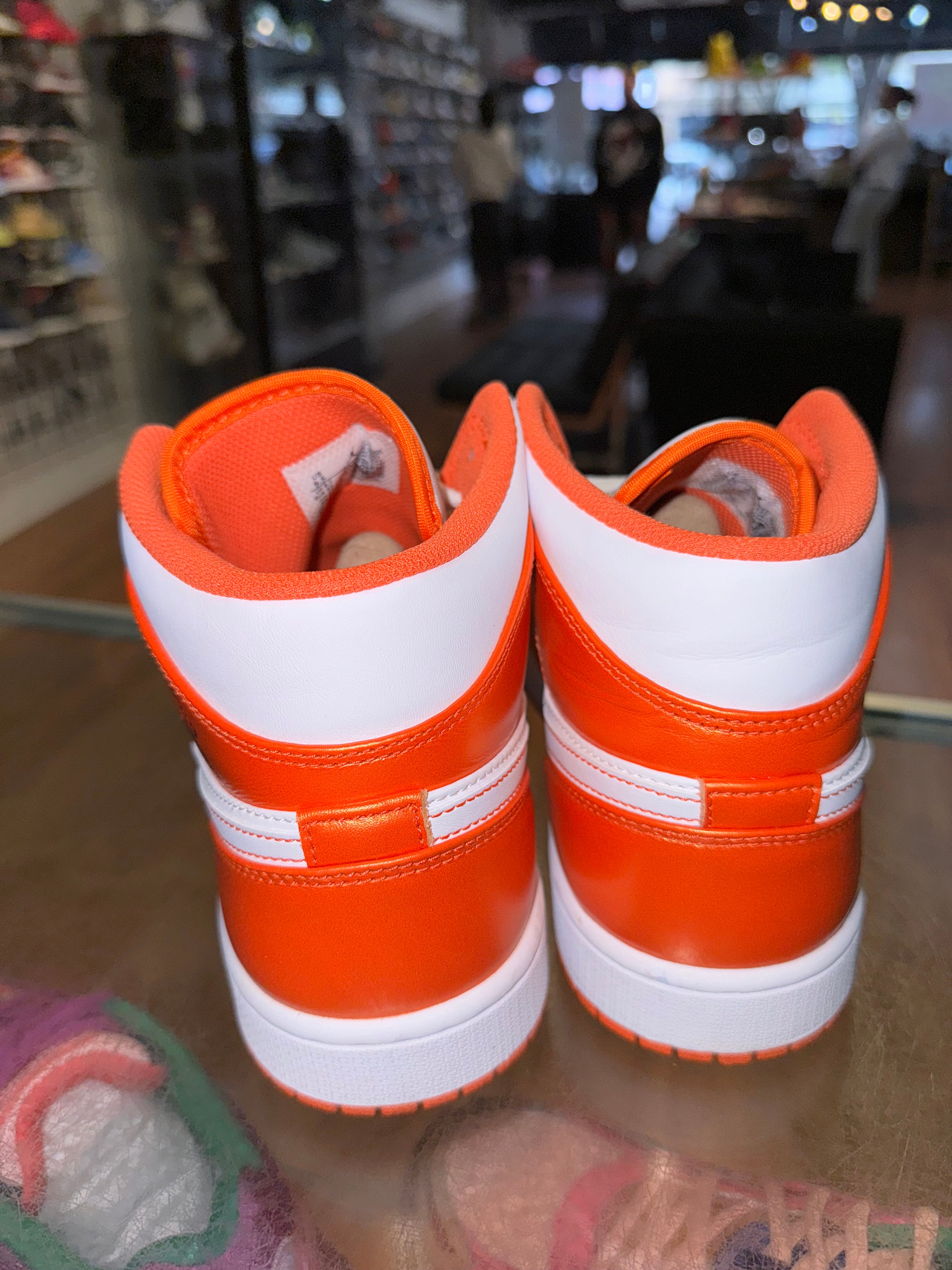 Size 9.5 Air Jordan 1 Mid “Electro Orange”