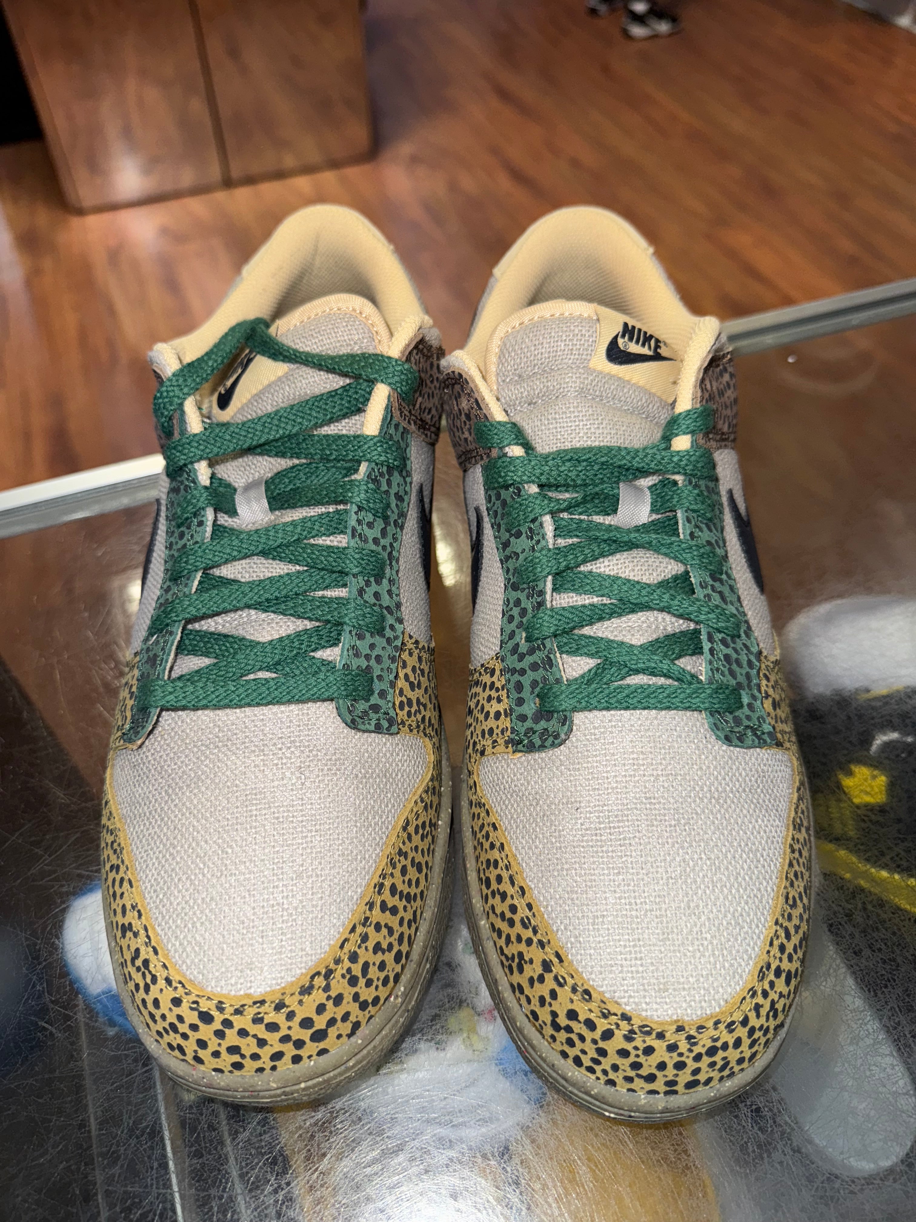 Size 11 Dunk Low "Safari Golden Moss" Brand New