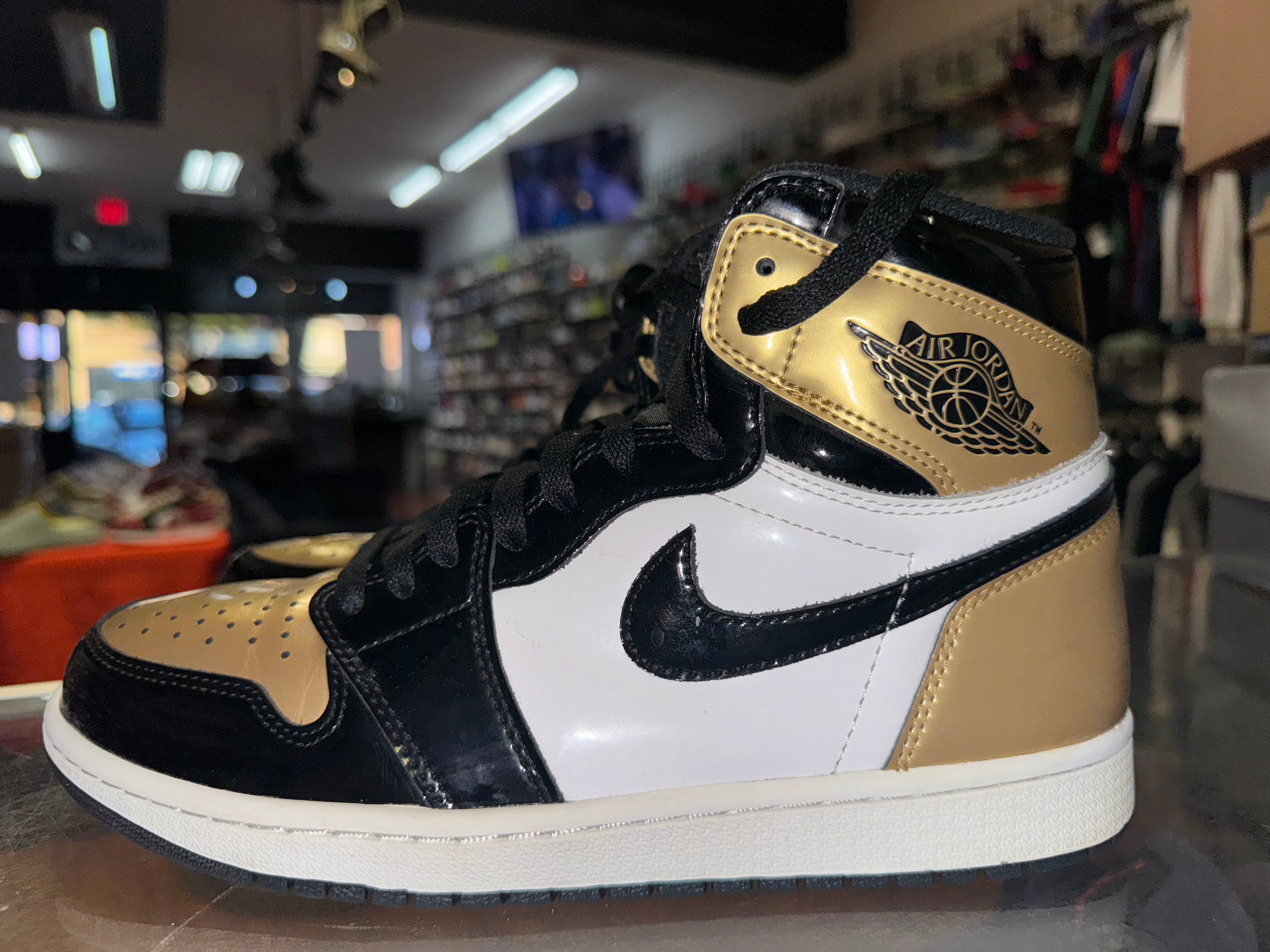 Size 9 Air Jordan 1 "Gold Toe"